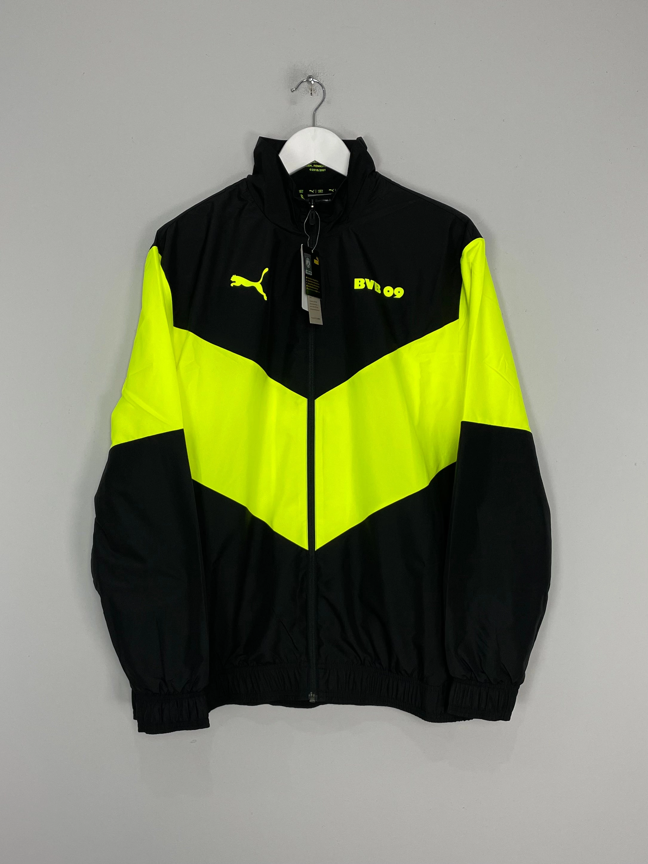 Charm EcoFriendlyBlends 2021/22 Dortmund *BNWT* Pre-match Jacket (Multiple Sizes) Puma