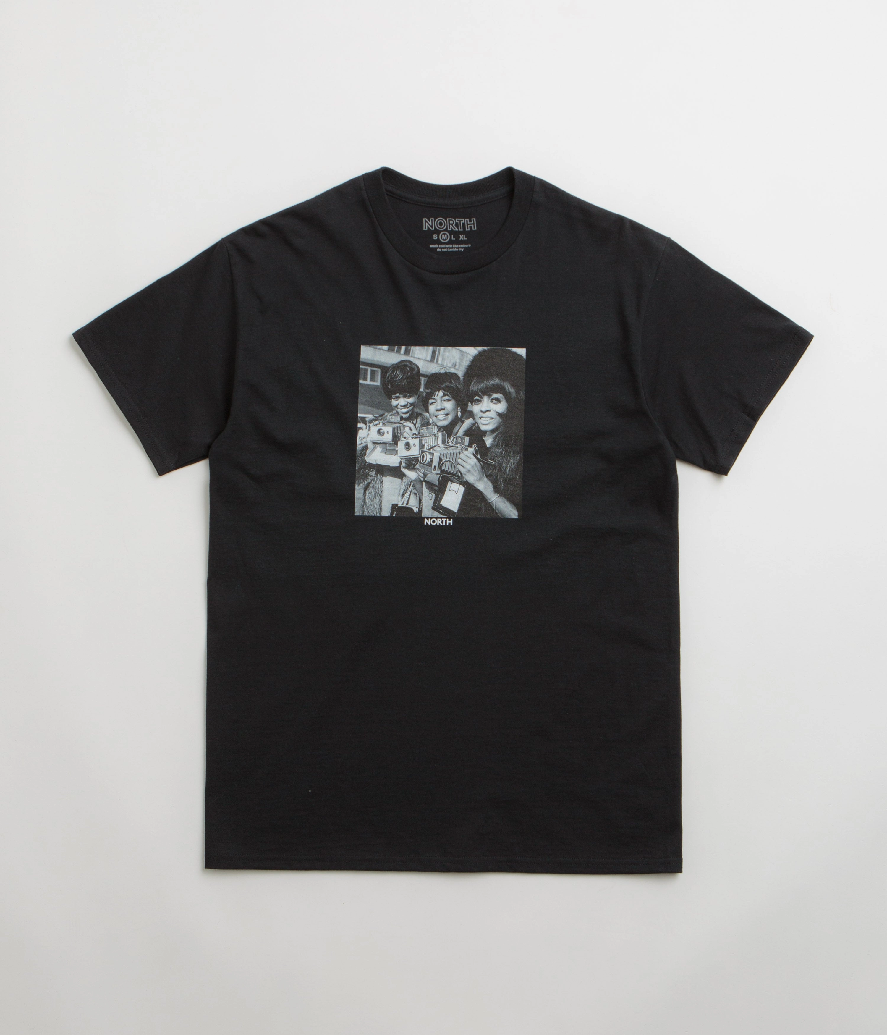 North The Supremes T-Shirt - Black Smart Outfit Elegant Detail