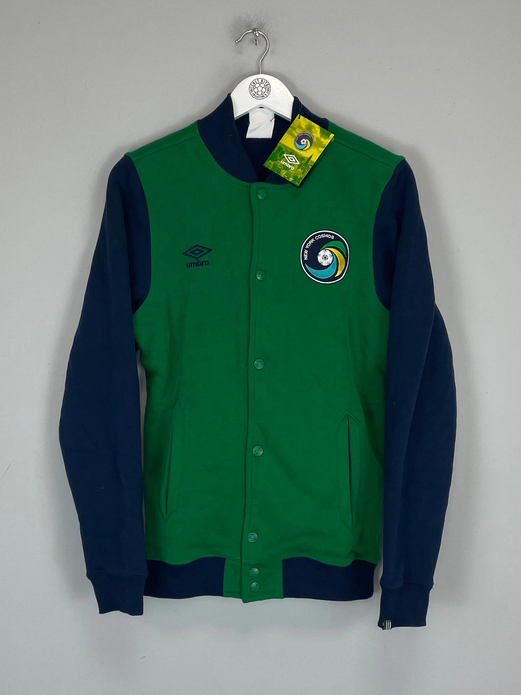 2011/12 NEW YORK COSMOS *BNWT* FLEECE BASEBALL JACKET (S) UMBRO High-waisted