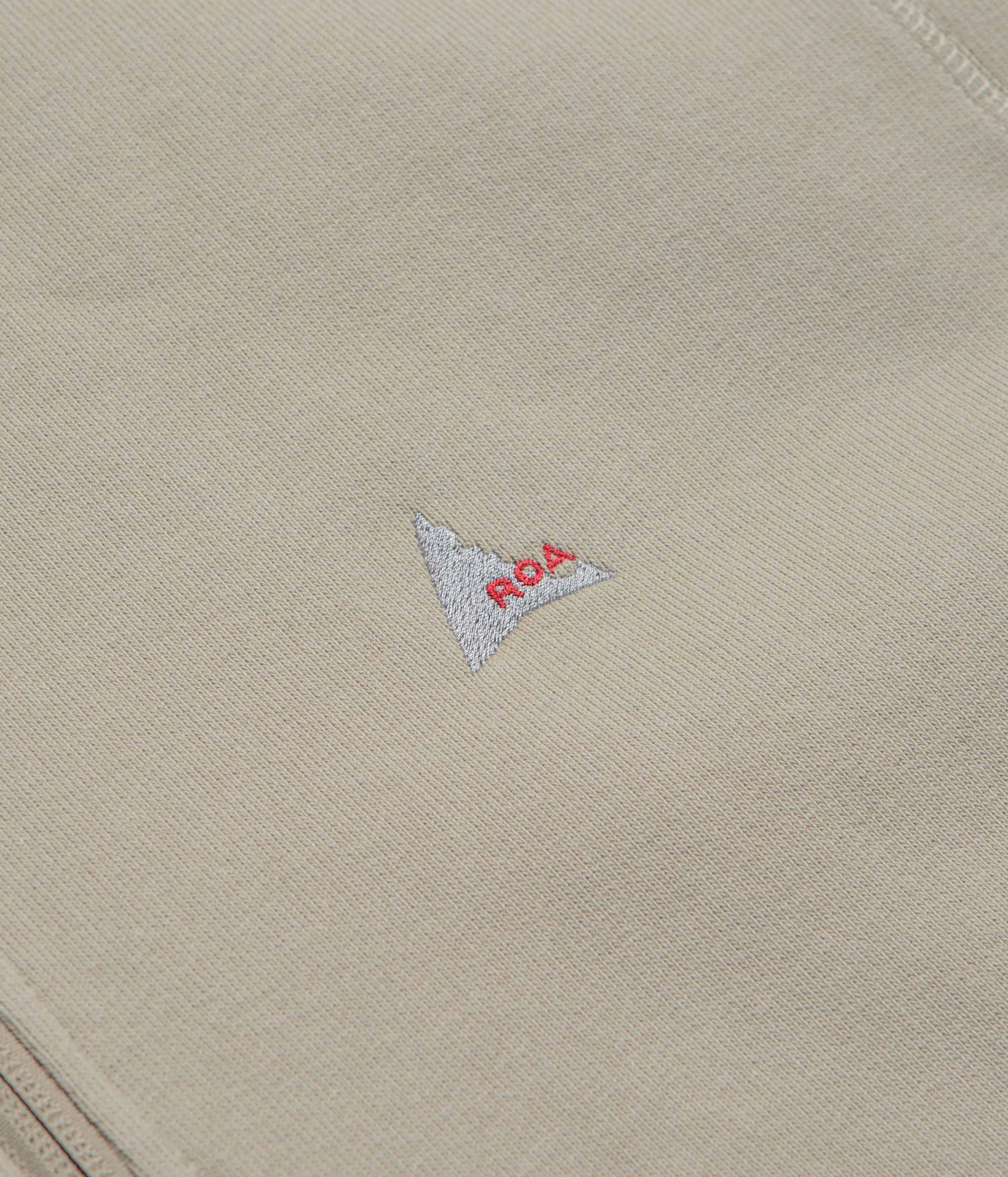 ROA Heavy Half Zip Sweatshirt - Taupe Layer Sporty