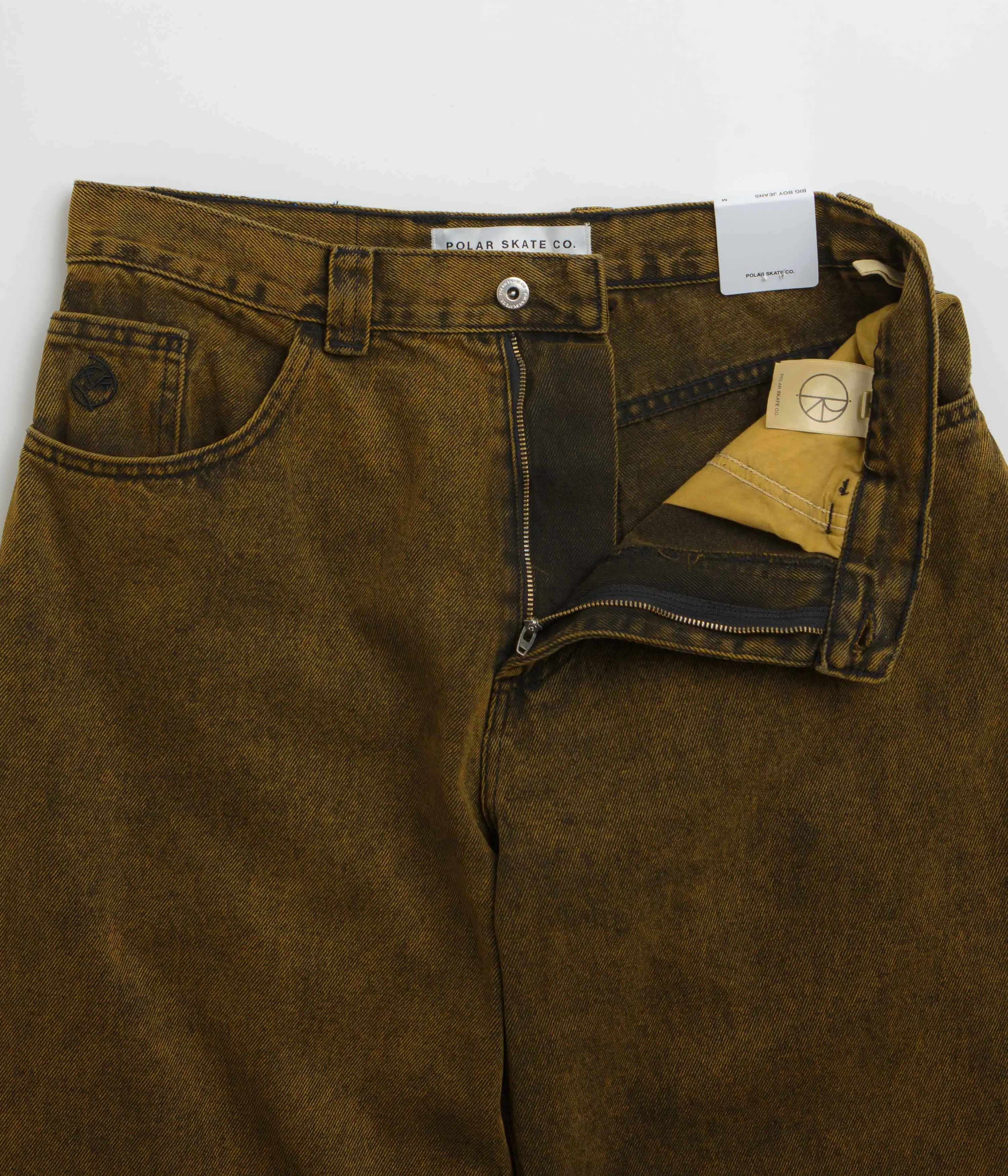 Fit For Daily Modern Silhouette Polar Big Boy Jeans - Yellow Black / Black