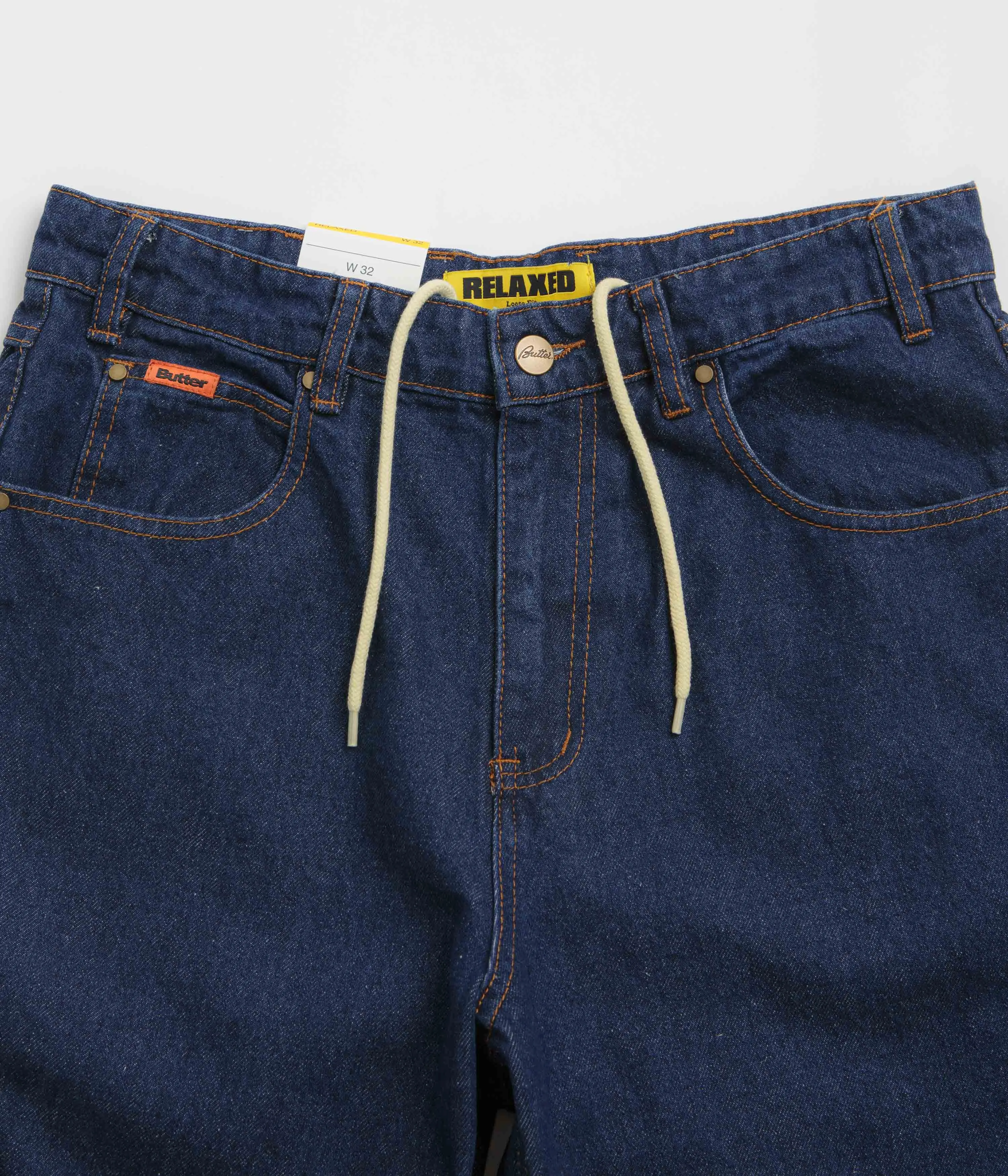 Outfit Routine Butter Goods Relaxed Denim Jeans - Dark Indigo