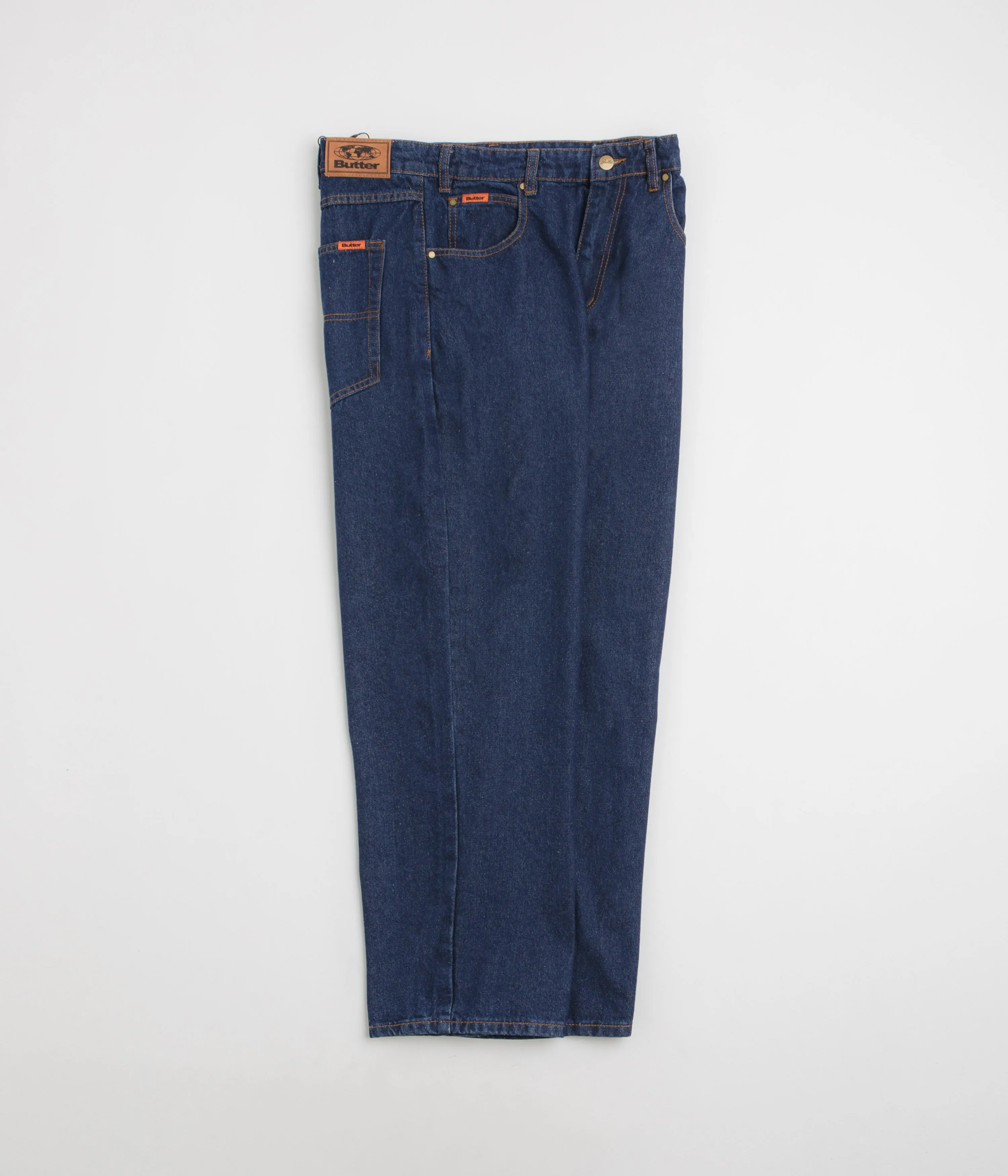 Anytime Fit Butter Goods Relaxed Denim Jeans - Dark Indigo