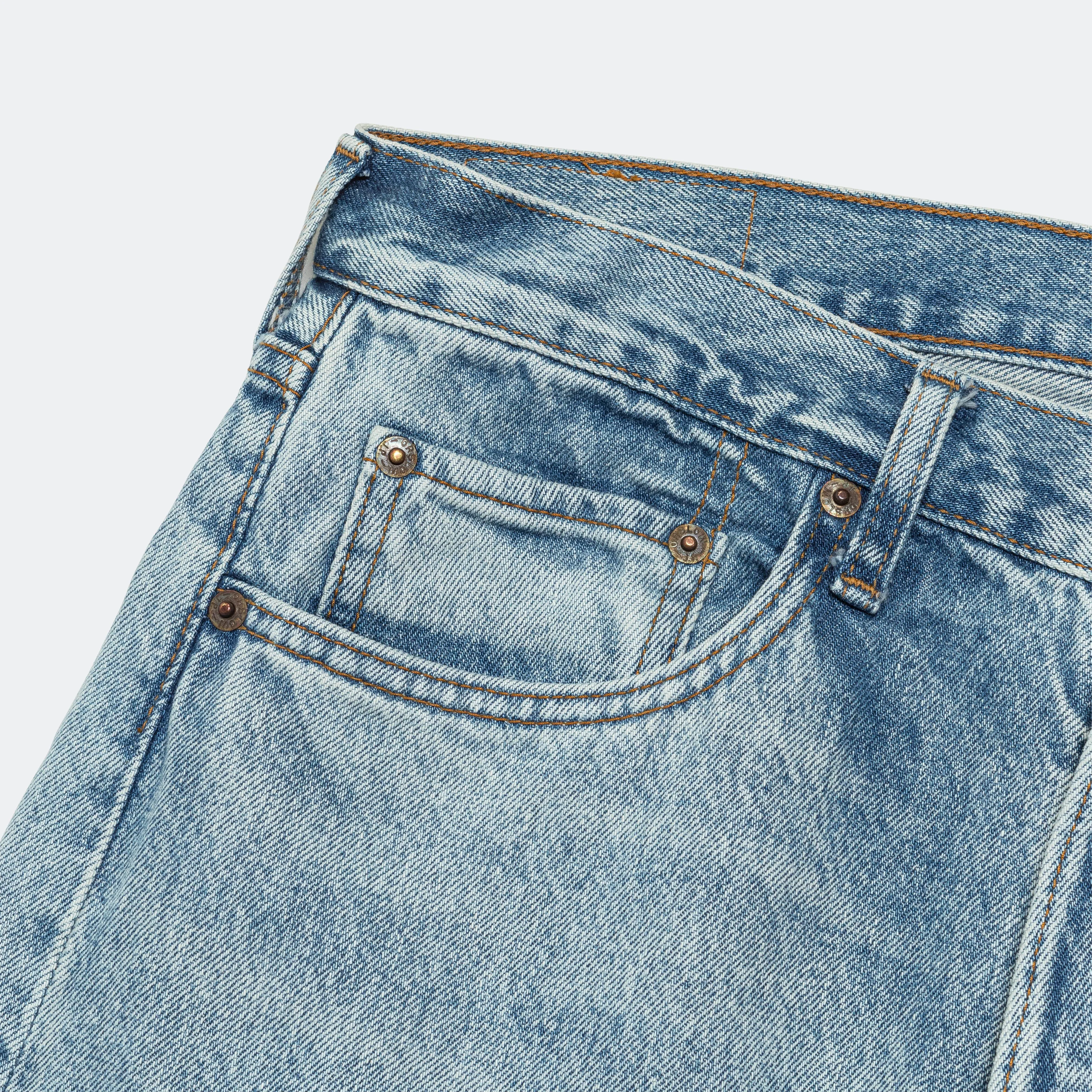 105 90's - Sky Blue Denim Street Mood Straight Leg