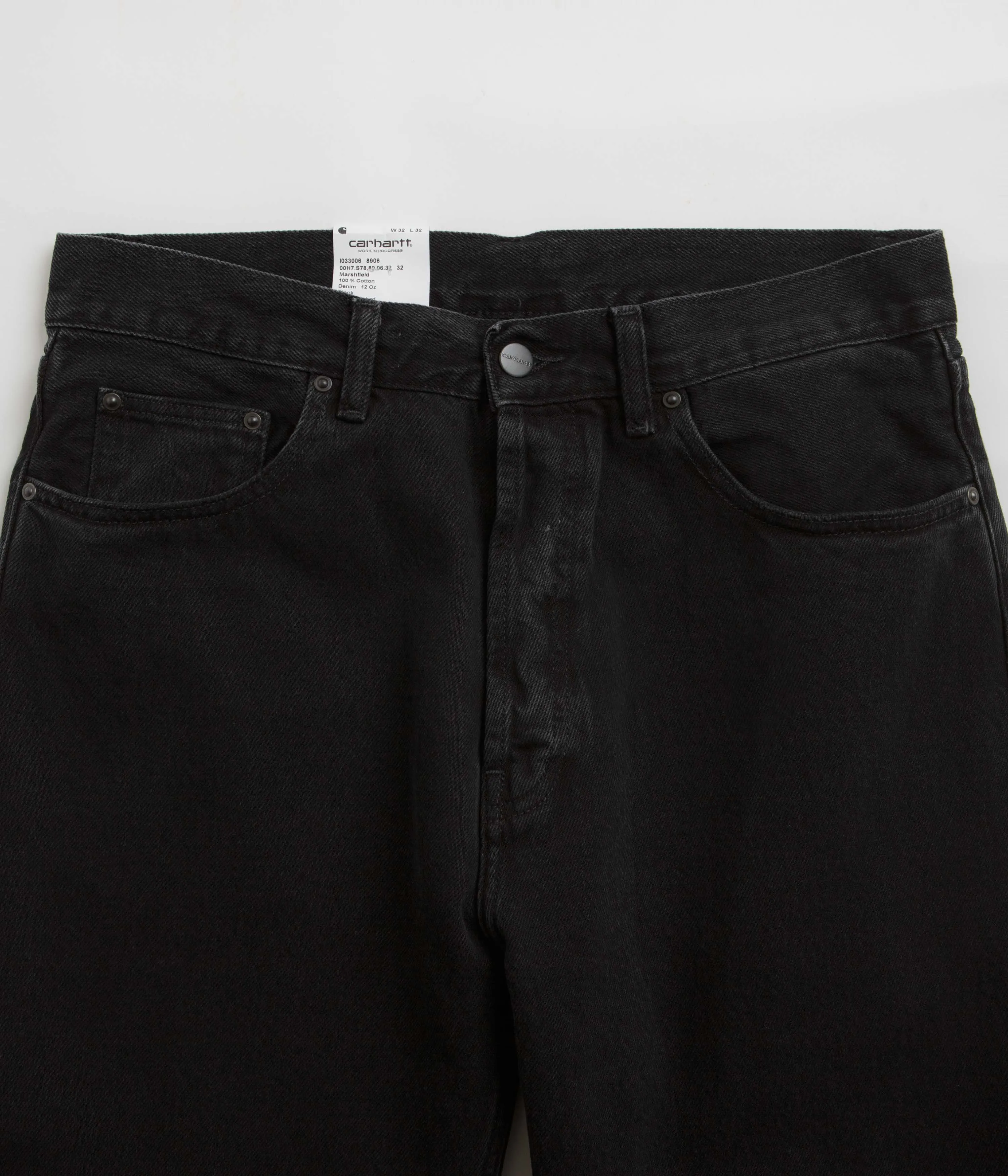 Carhartt Nolan Pants - Black Stone Washed Gym Ready Vibrant Bold