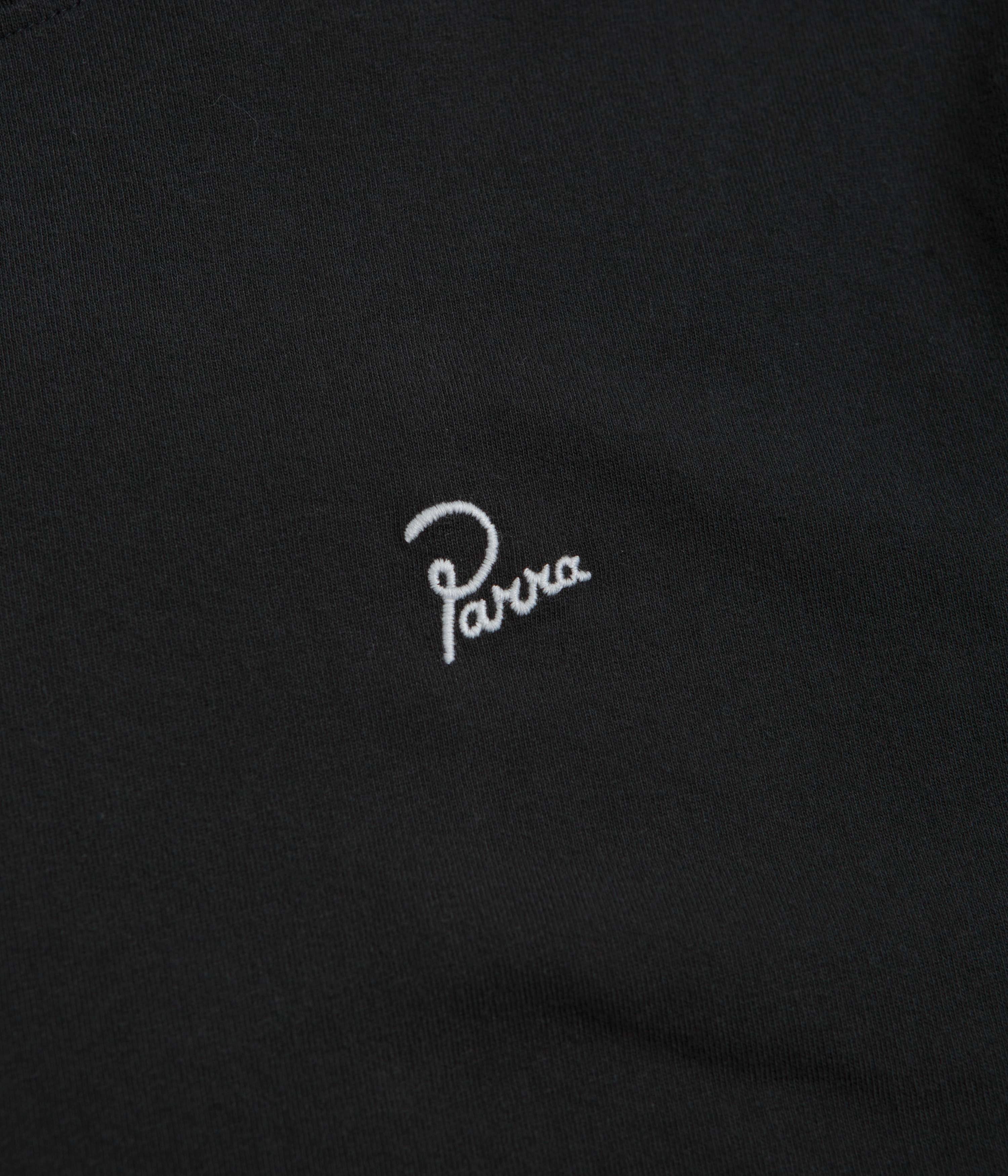 by Parra Signature T-Shirt - Black Effortless Layer Floral Pattern