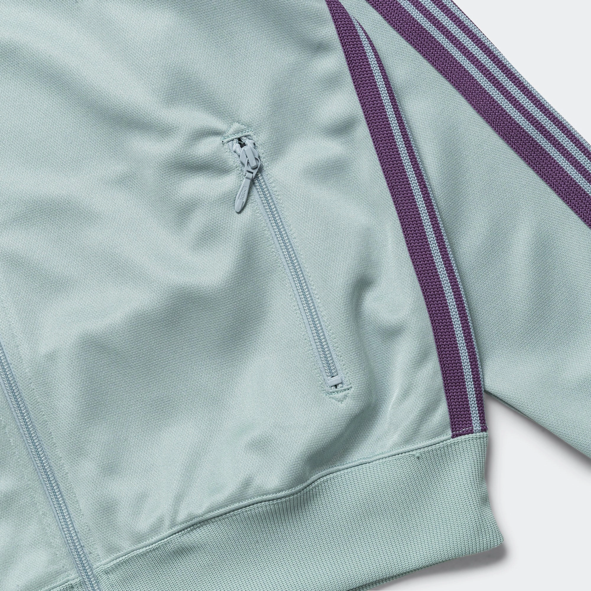 Travel Fit Essential Clothing Track Jacket - Sax Poly Smooth