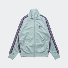 Lightweight Layer Eco-friendly Track Jacket - Sax Poly Smooth