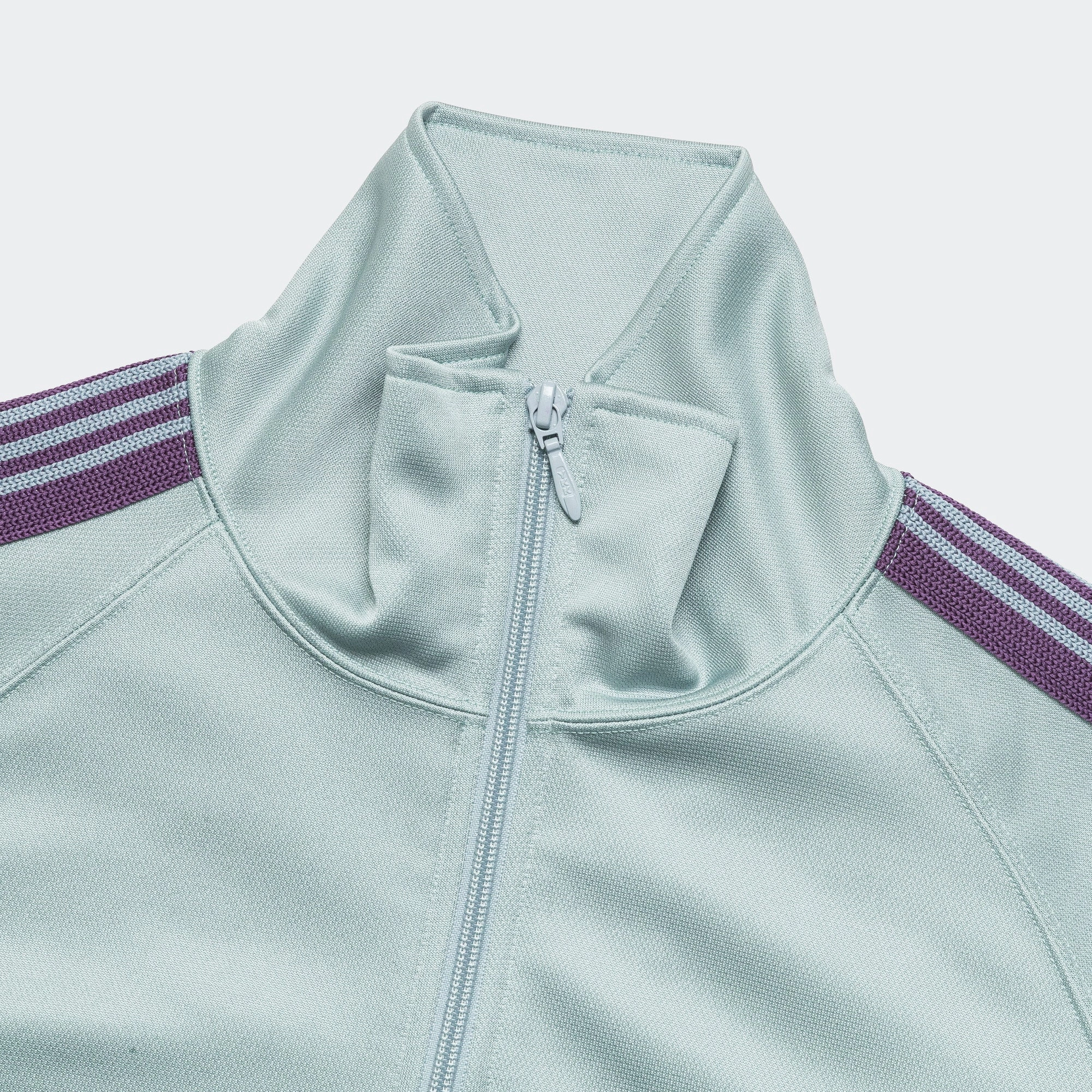 Streetwear Fashion Casual Fashion Track Jacket - Sax Poly Smooth