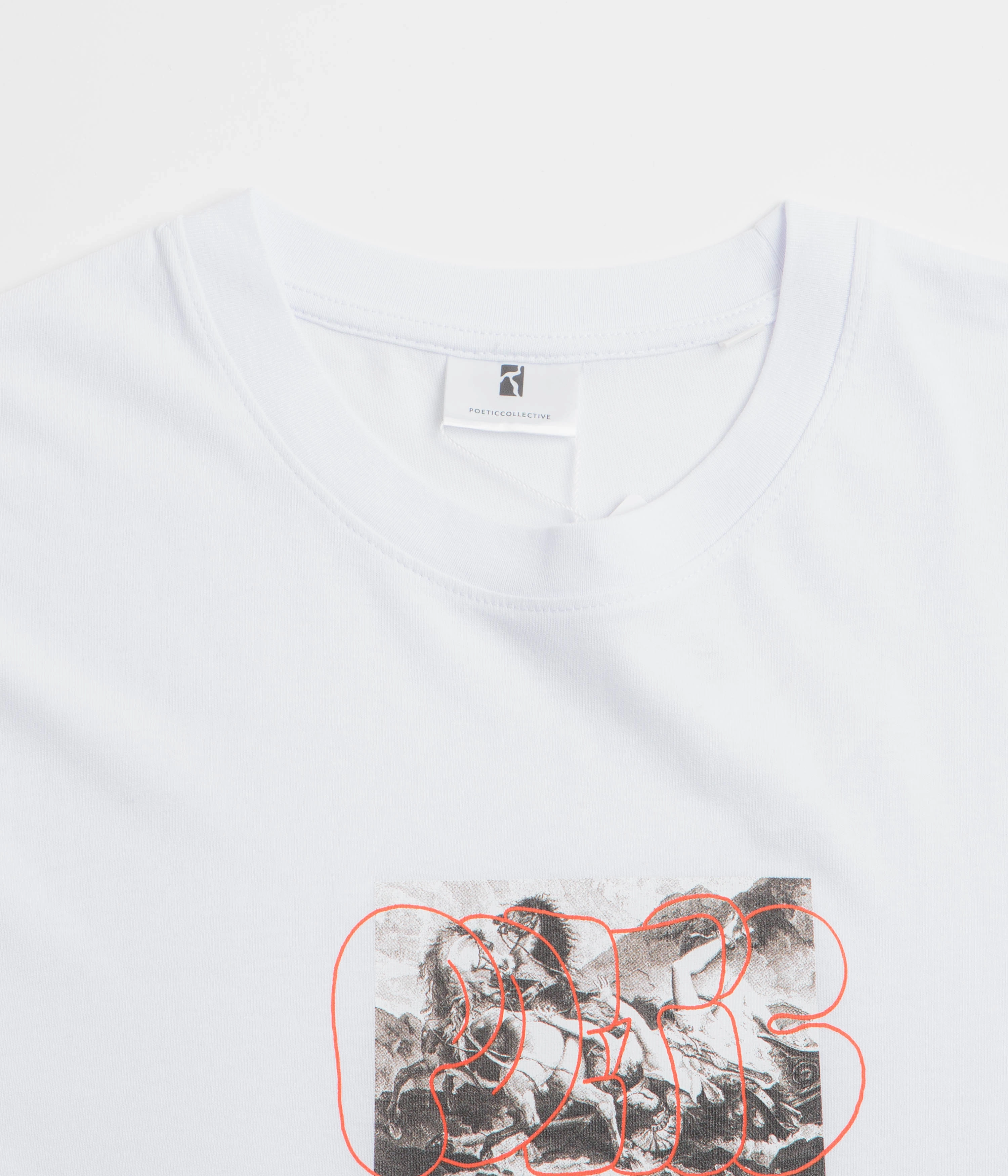 Poetic Collective Horses T-Shirt - White Regular fit normality