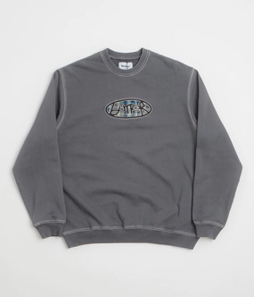 Butter Goods Crust Crewneck Sweatshirt - Washed Charcoal Warm Essentials
