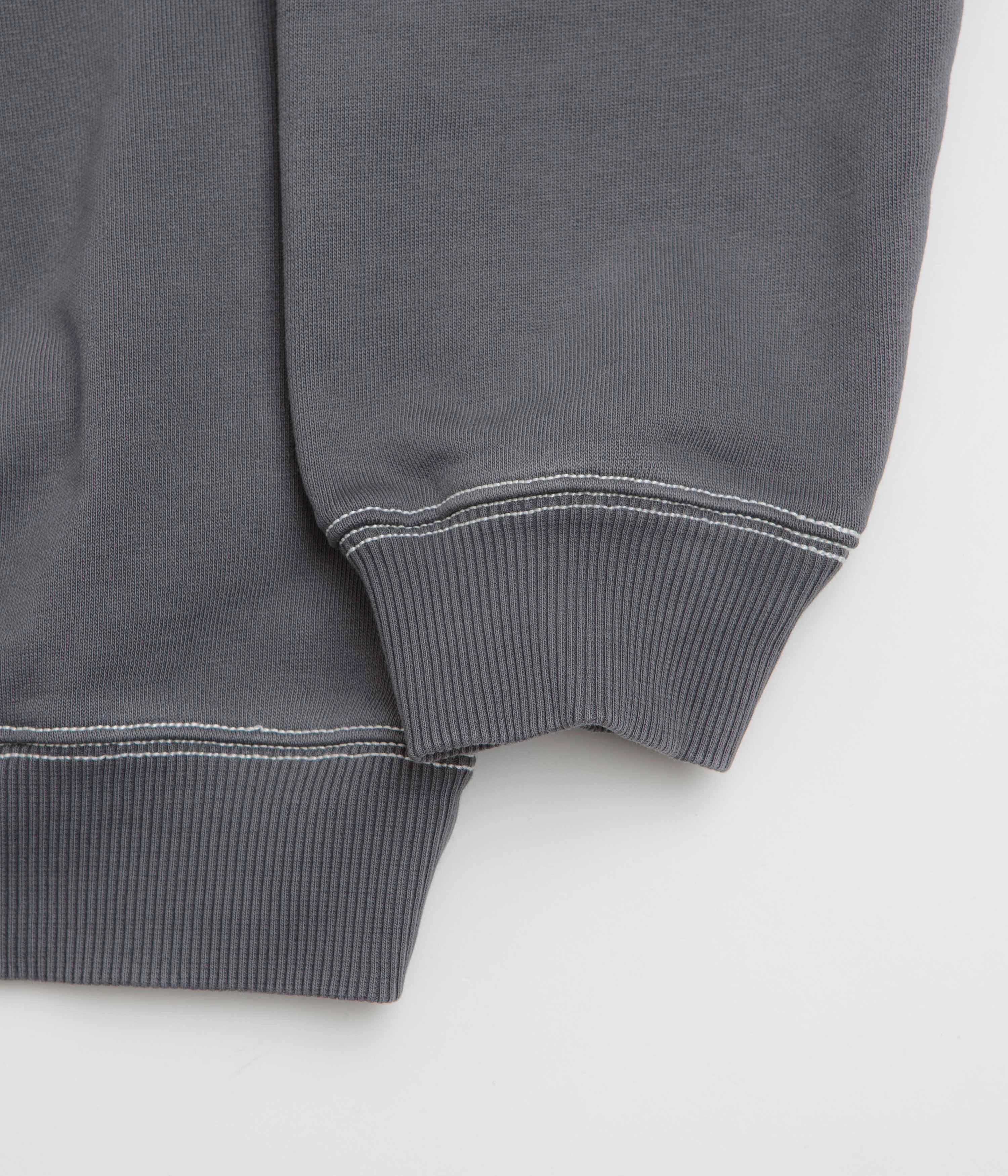 Butter Goods Crust Crewneck Sweatshirt - Washed Charcoal Fashion Top Stylish Layer