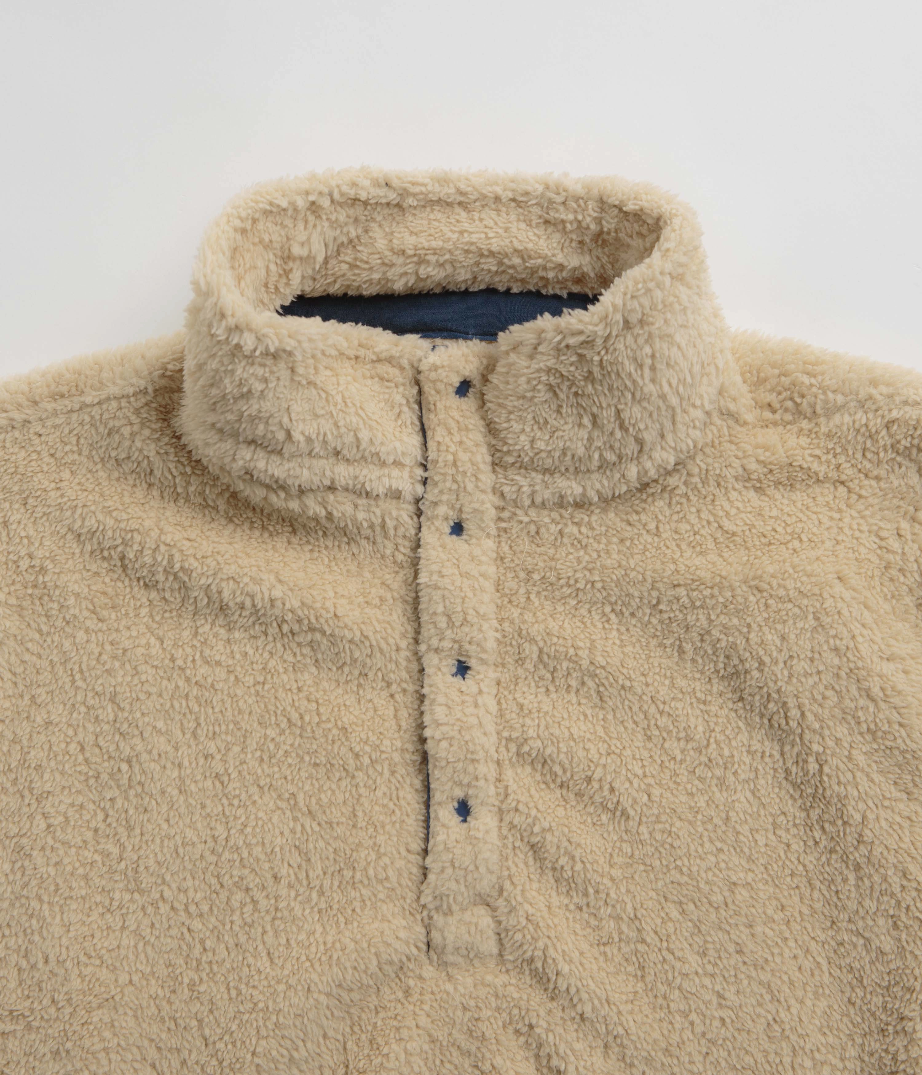 Mollusk Shaggy Sweatshirt - Natural Chilly Weather Style Timeless Wear
