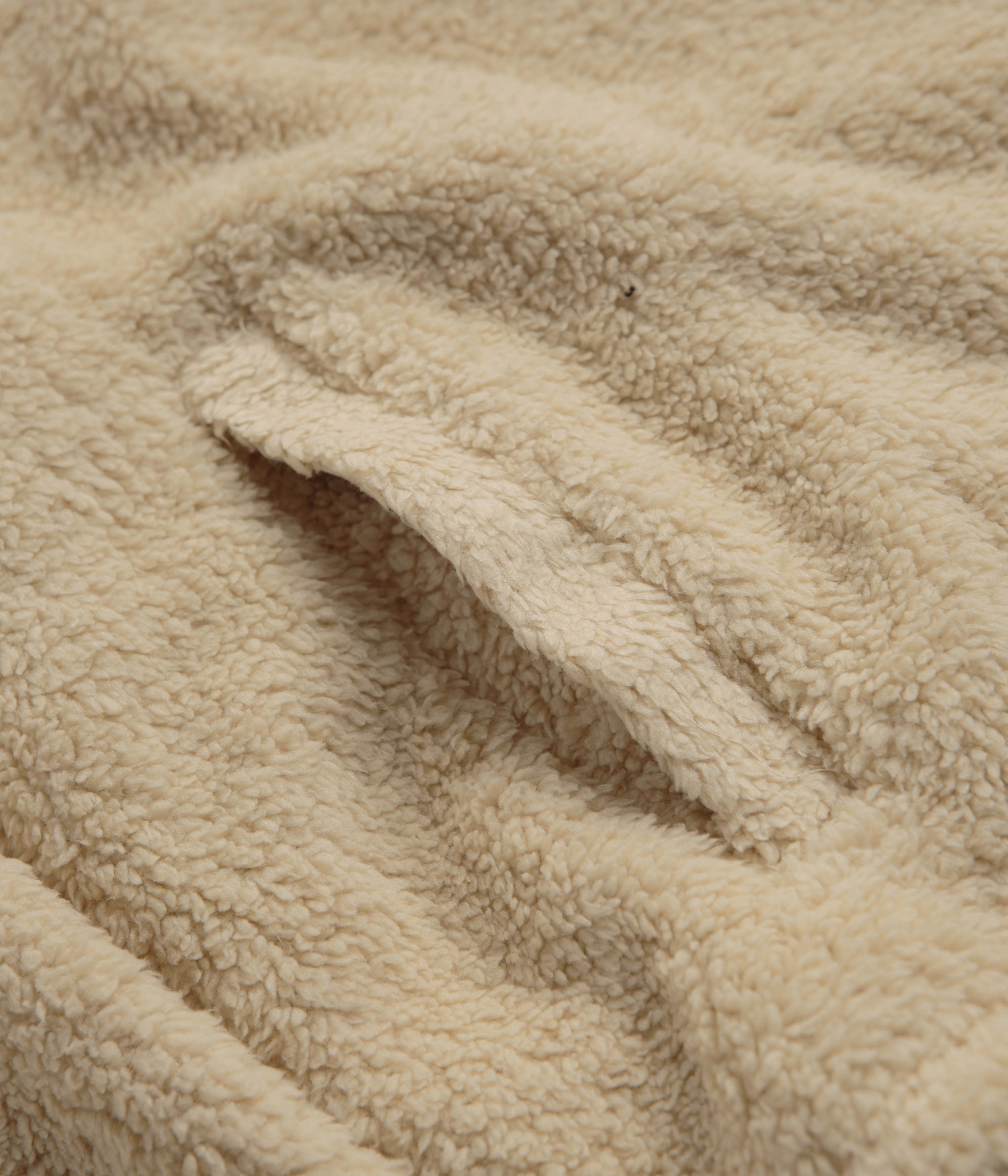 Timeless Style Fashion Basic Mollusk Shaggy Sweatshirt - Natural