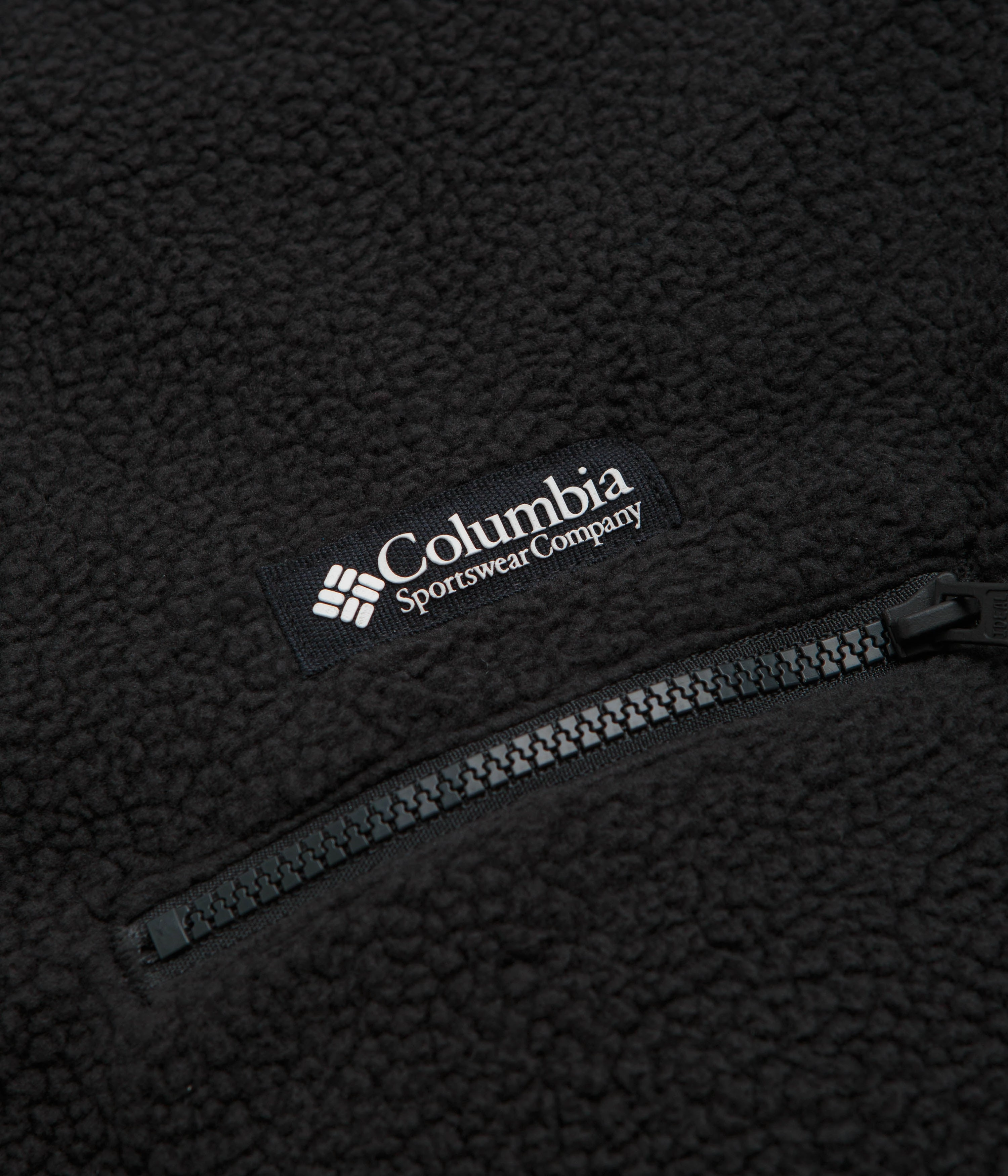 Columbia Helvetia II Half Snap Fleece - Black Minimal Look Everyday Layer