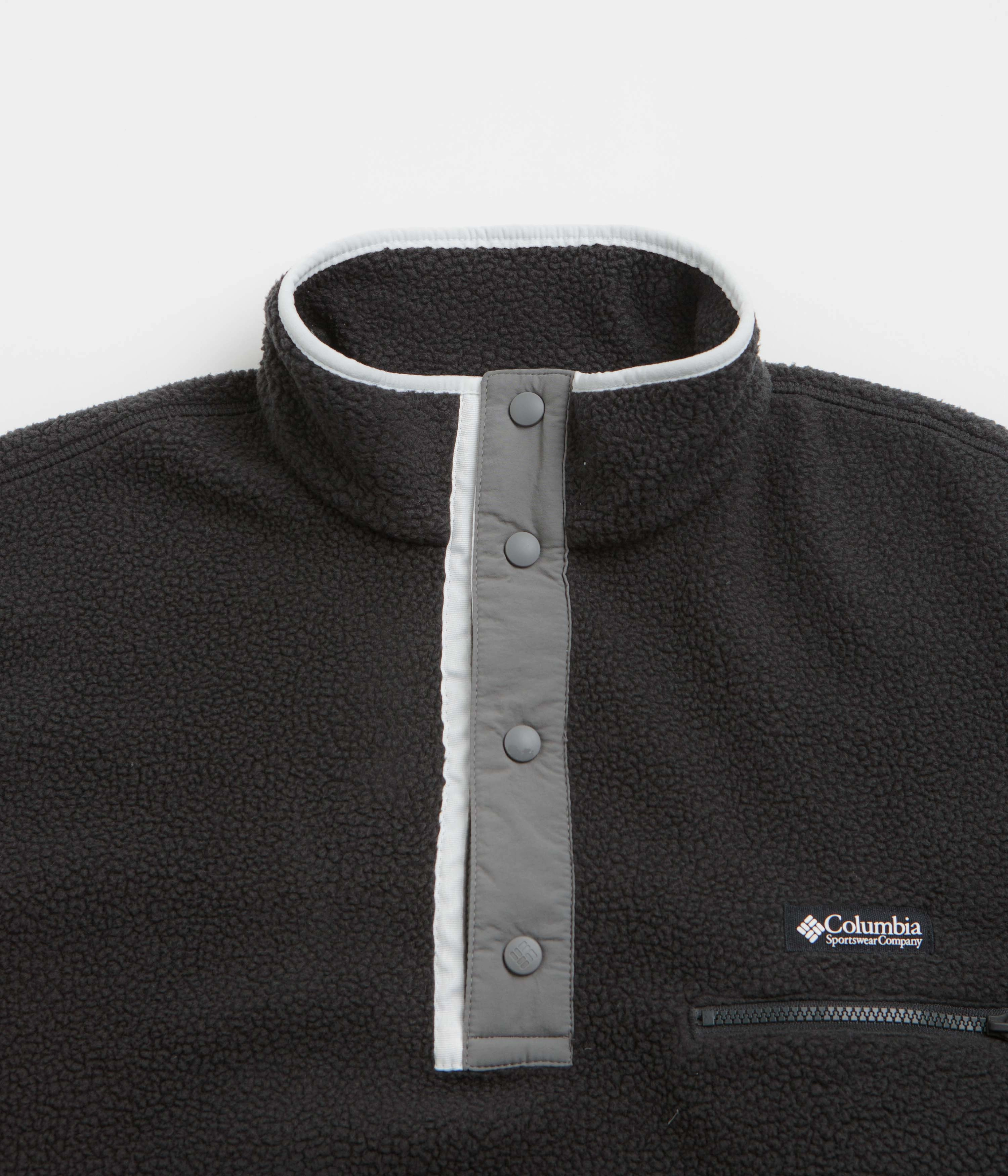 Commuter Wear Mild Days Columbia Helvetia II Half Snap Fleece - Black