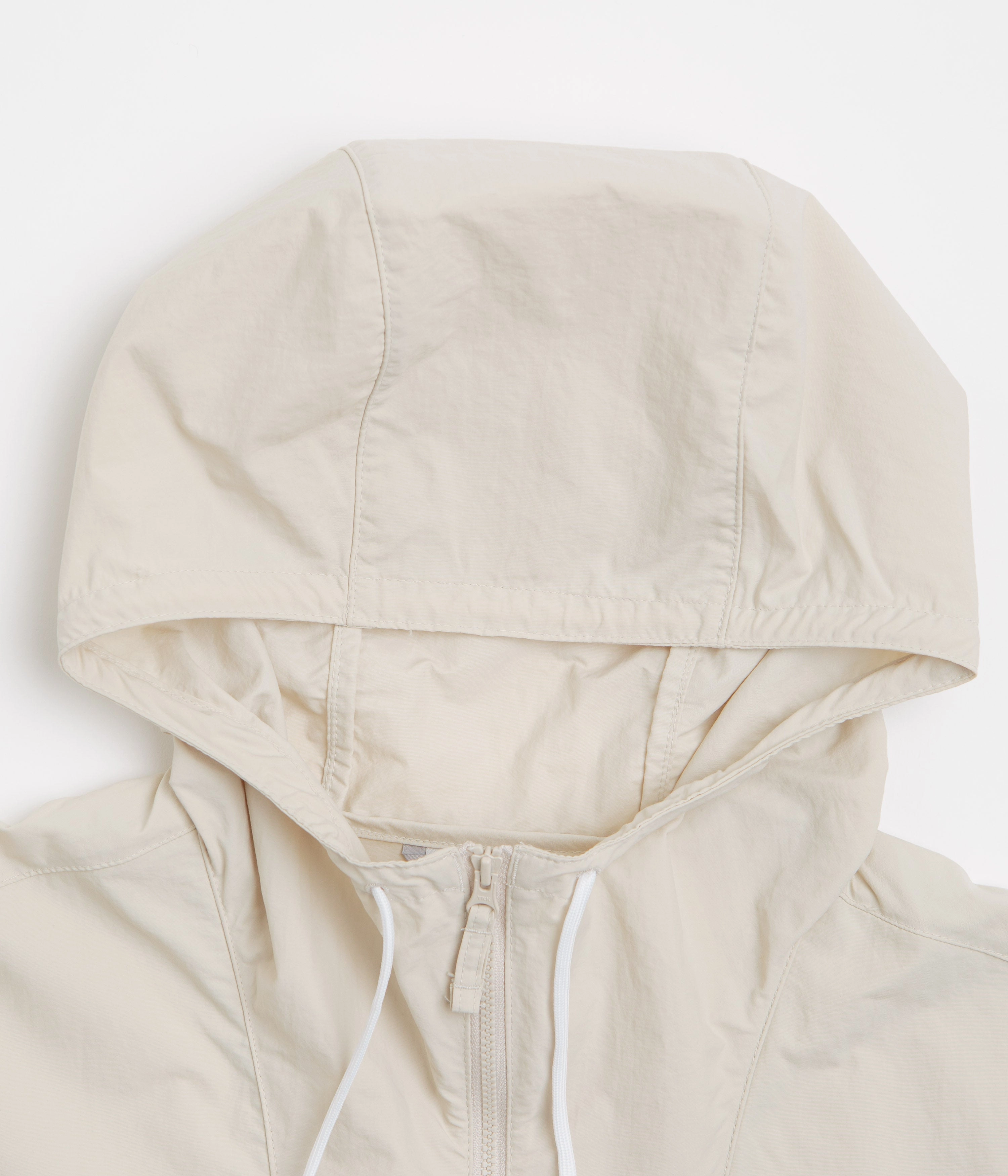 Columbia Spire Valley Hooded Windbreaker Jacket - Dark Stone / White beach bonfire Frictionless Cuffs