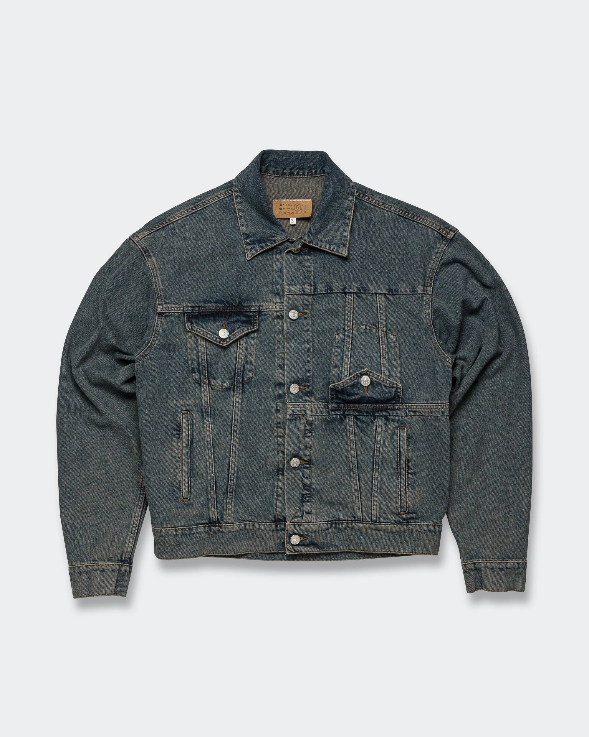 Denim Sports Jacket - Light Grey Street Comfort Fit