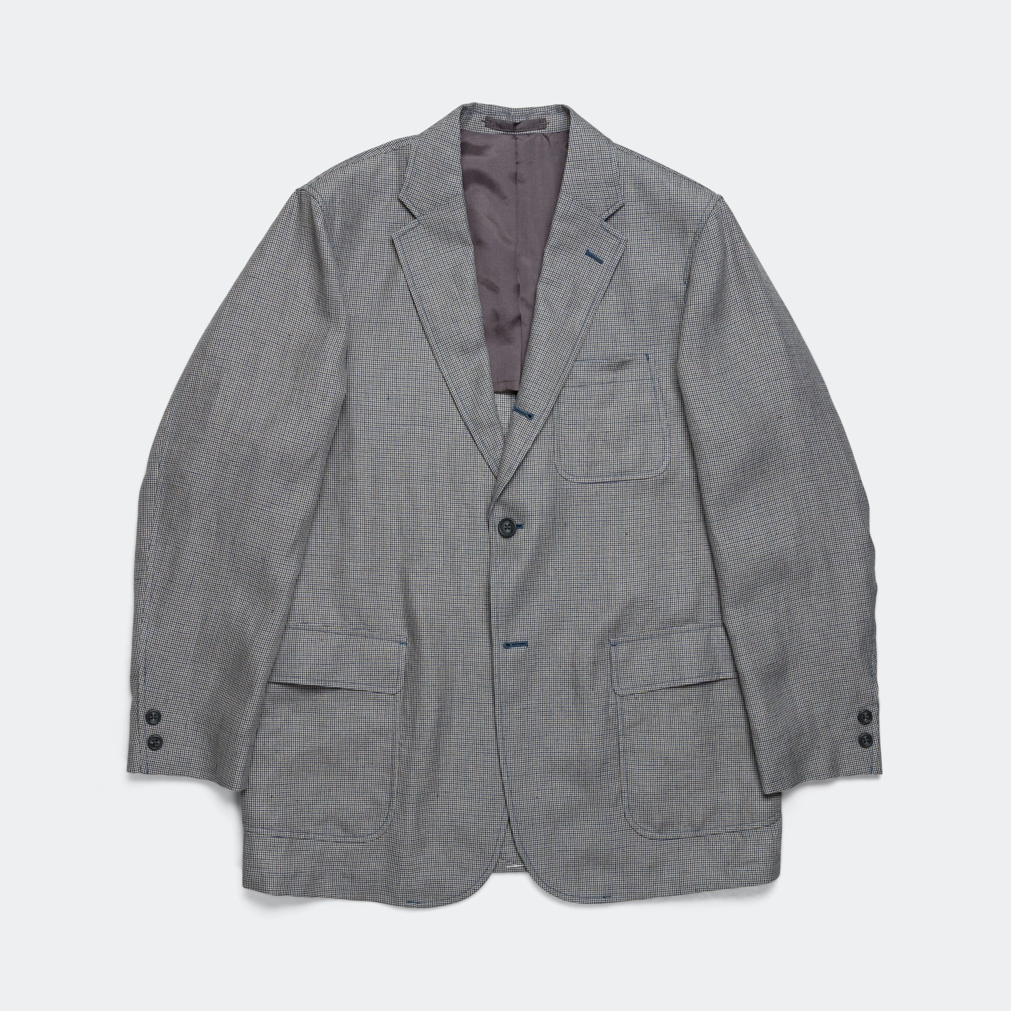 Simple Comfort 3B Box-fit Linen Cupra Gun Club Check - Grey