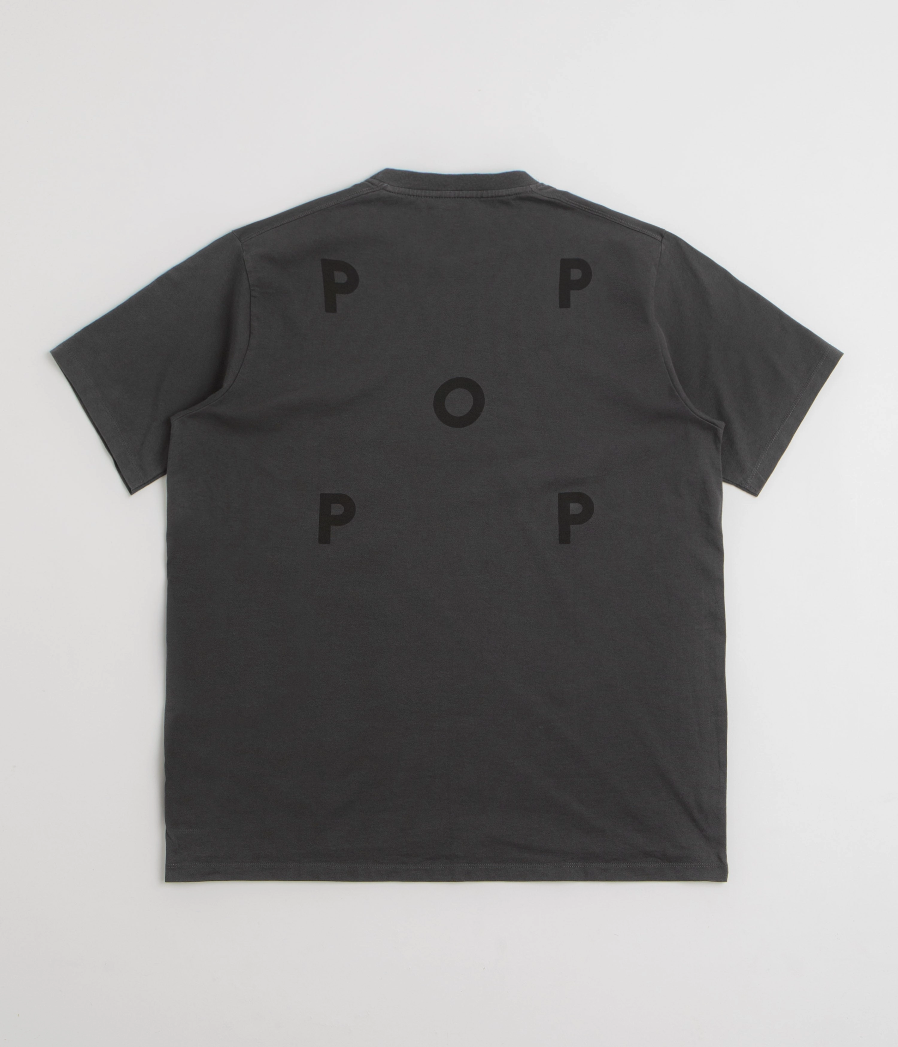 Multi Panel Structure Pop Trading Company Logo T-Shirt - Anthracite / Black