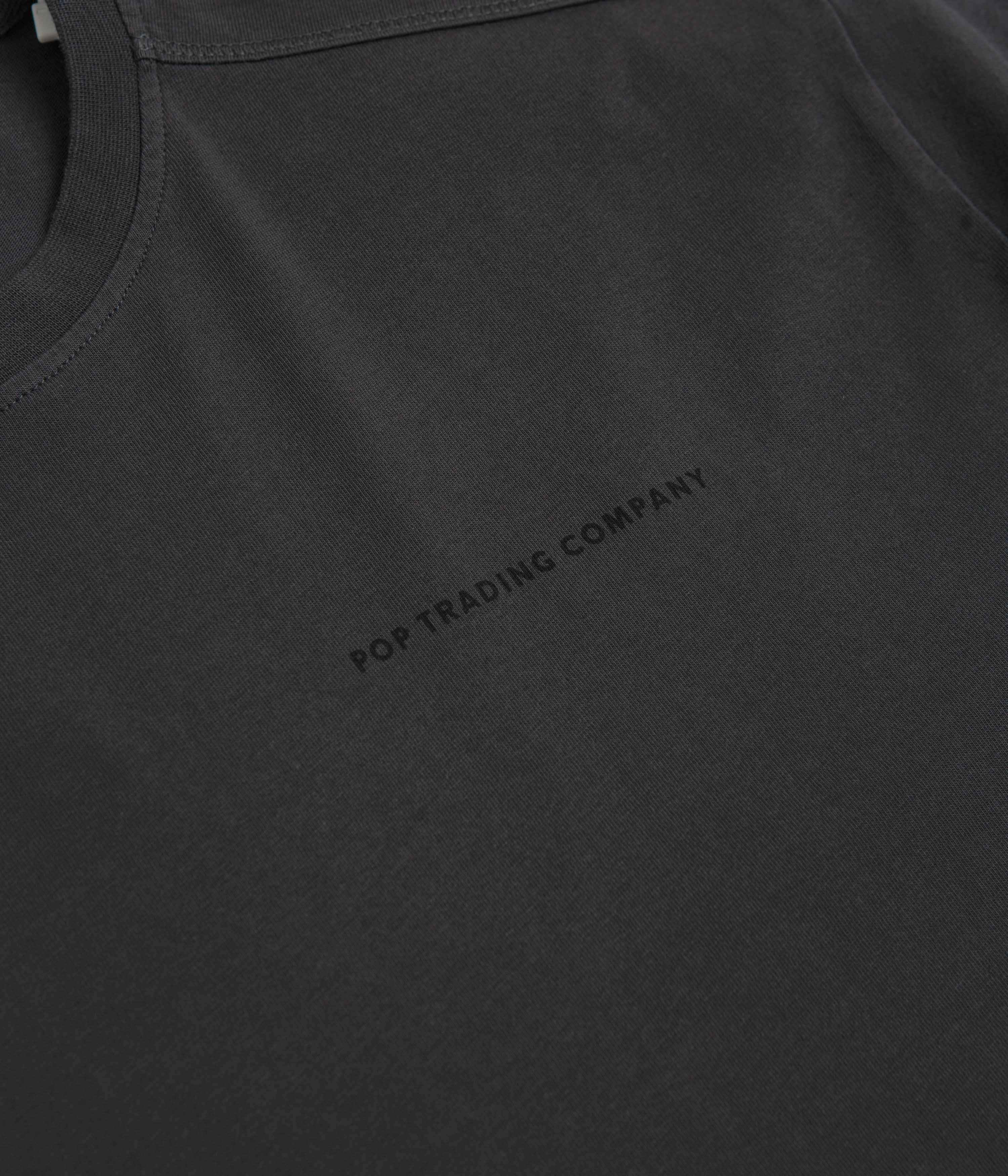 All-Day Wear Day-to-Night Look Pop Trading Company Logo T-Shirt - Anthracite / Black