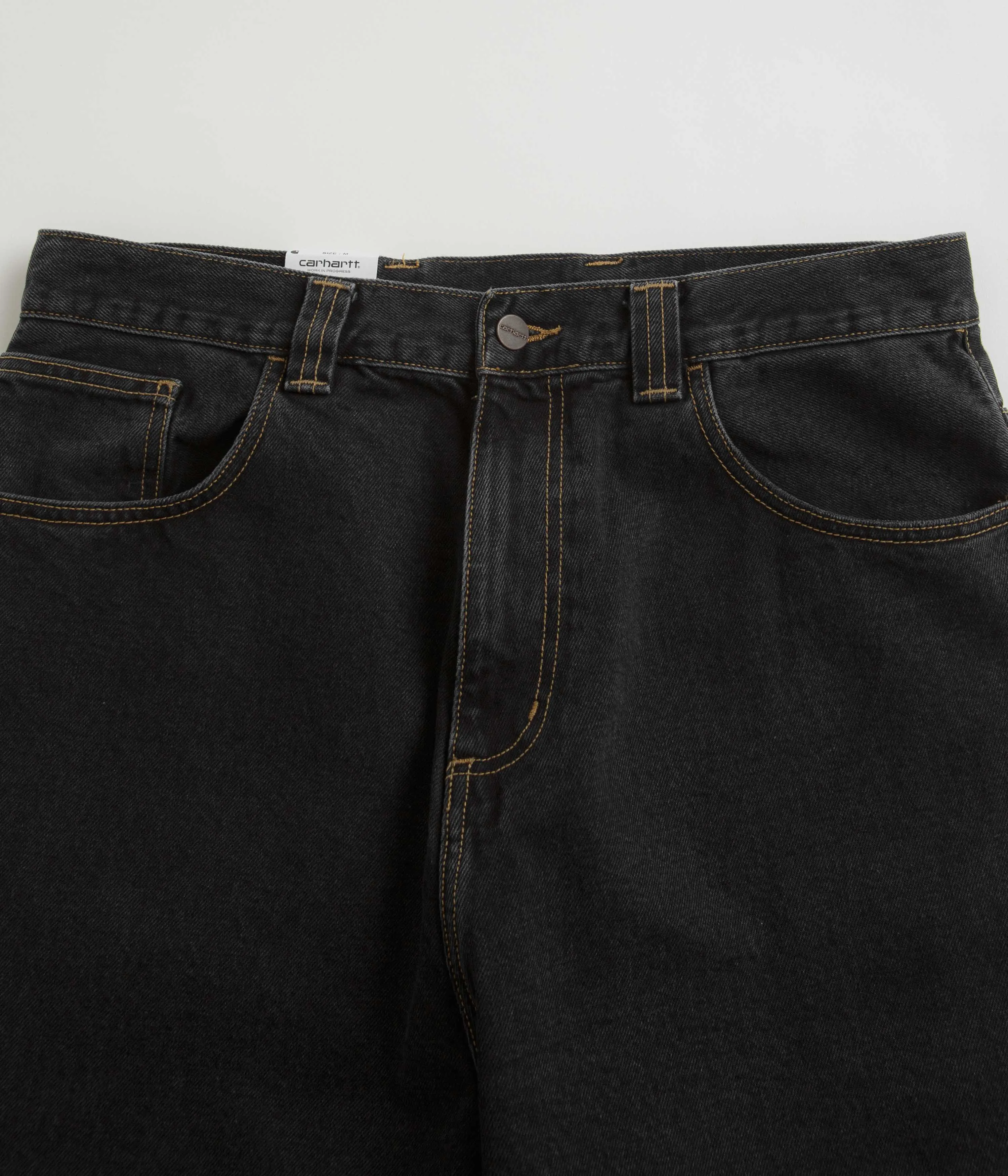 Evening Stroll Stretch Breathable Ready to Wear Carhartt Brandon Denim Pants - Black Stone Wash