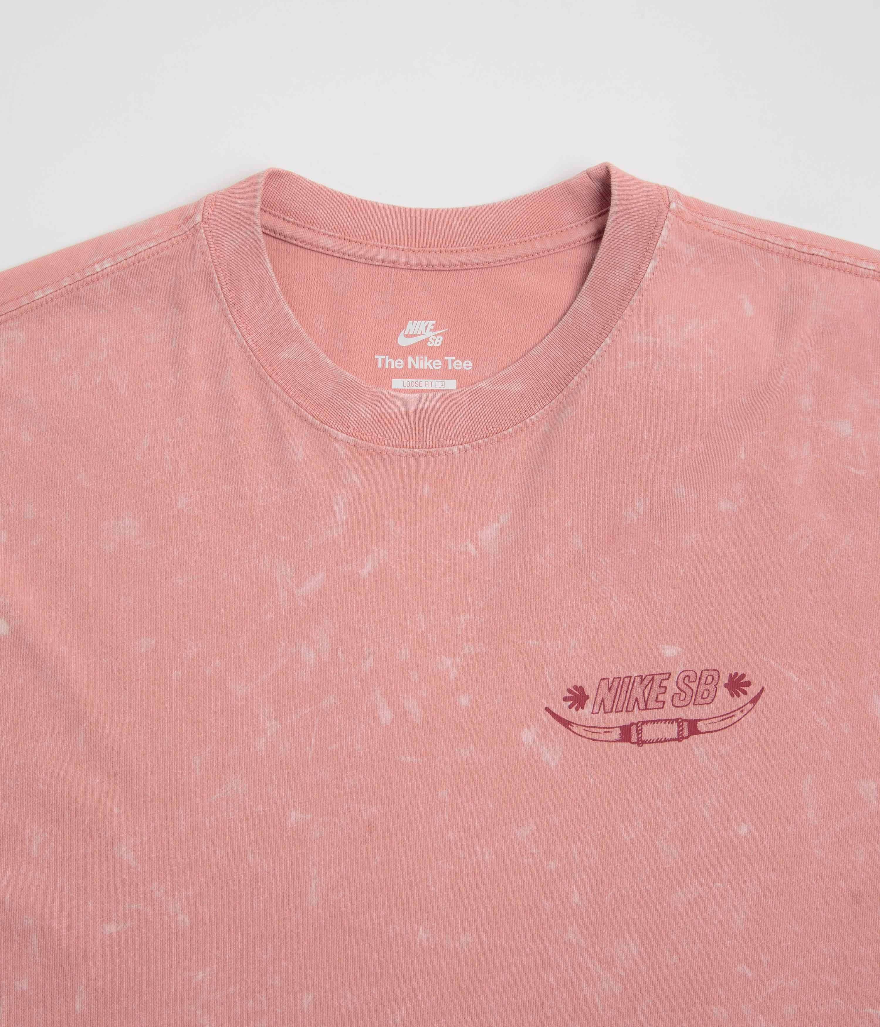 Nike SB Western Bee T-Shirt - Red Stardust Anti Shrinkage Treatment Oversized Cut