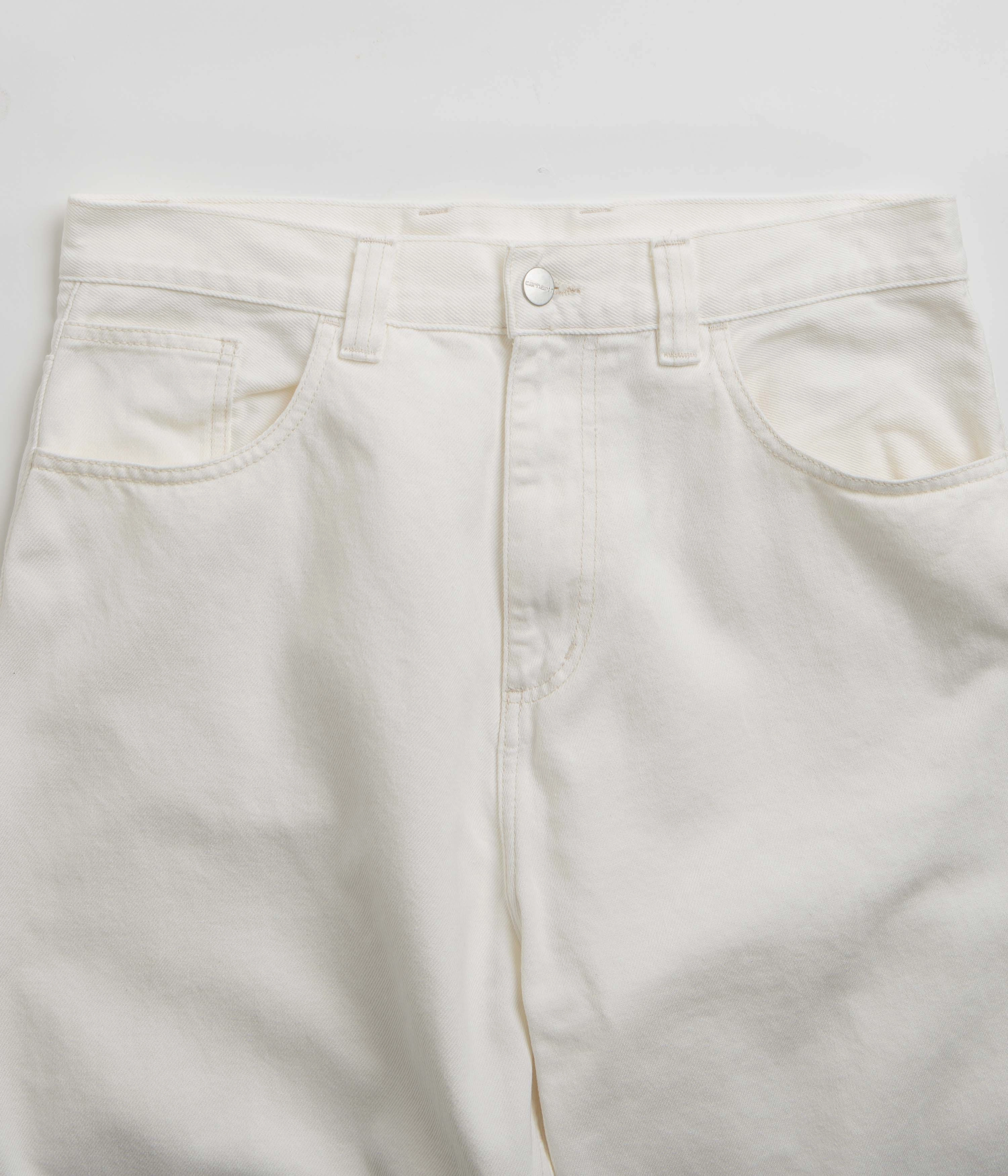 Minimalist Style Holiday Vibes Weekend Warrior Anywhere Fit Carhartt Brandon Pants - White Rinsed