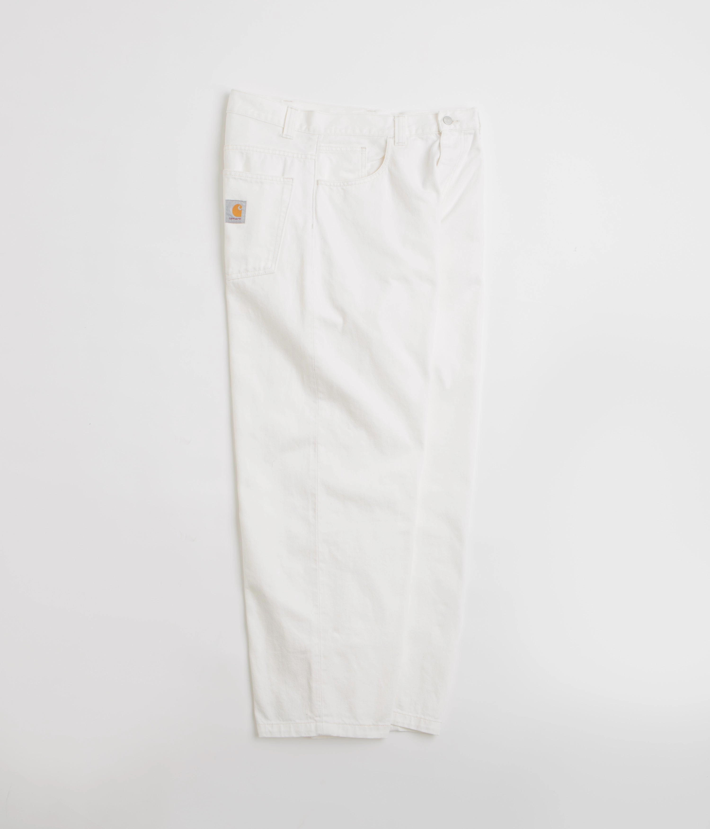 Classic Beach Day Travel Outfit Trendy Apparel Carhartt Brandon Pants - White Rinsed