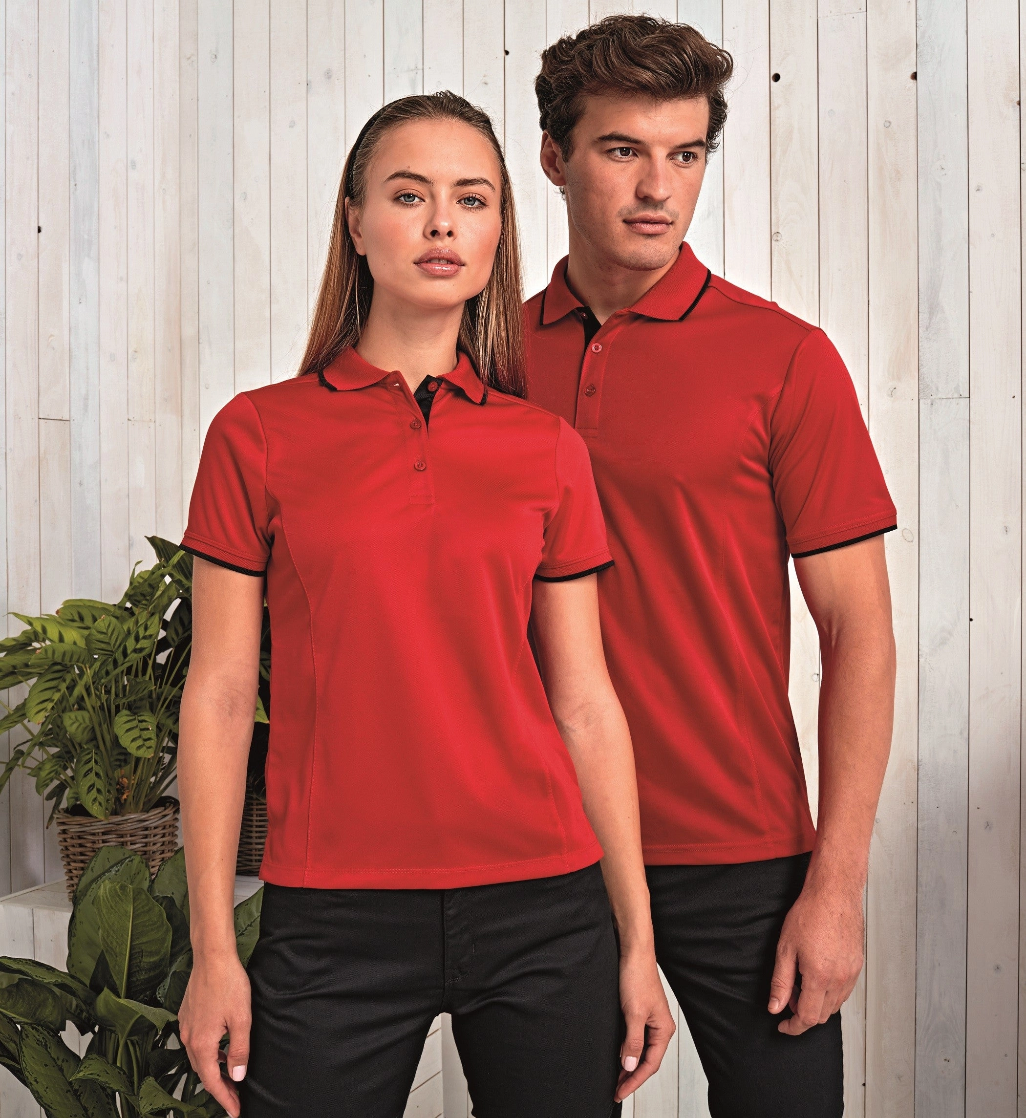 Contrast Coolchecker Polo | BLACK/LIME Golf Style