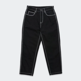 Contrast Stitch Pant - Black Easy Movement