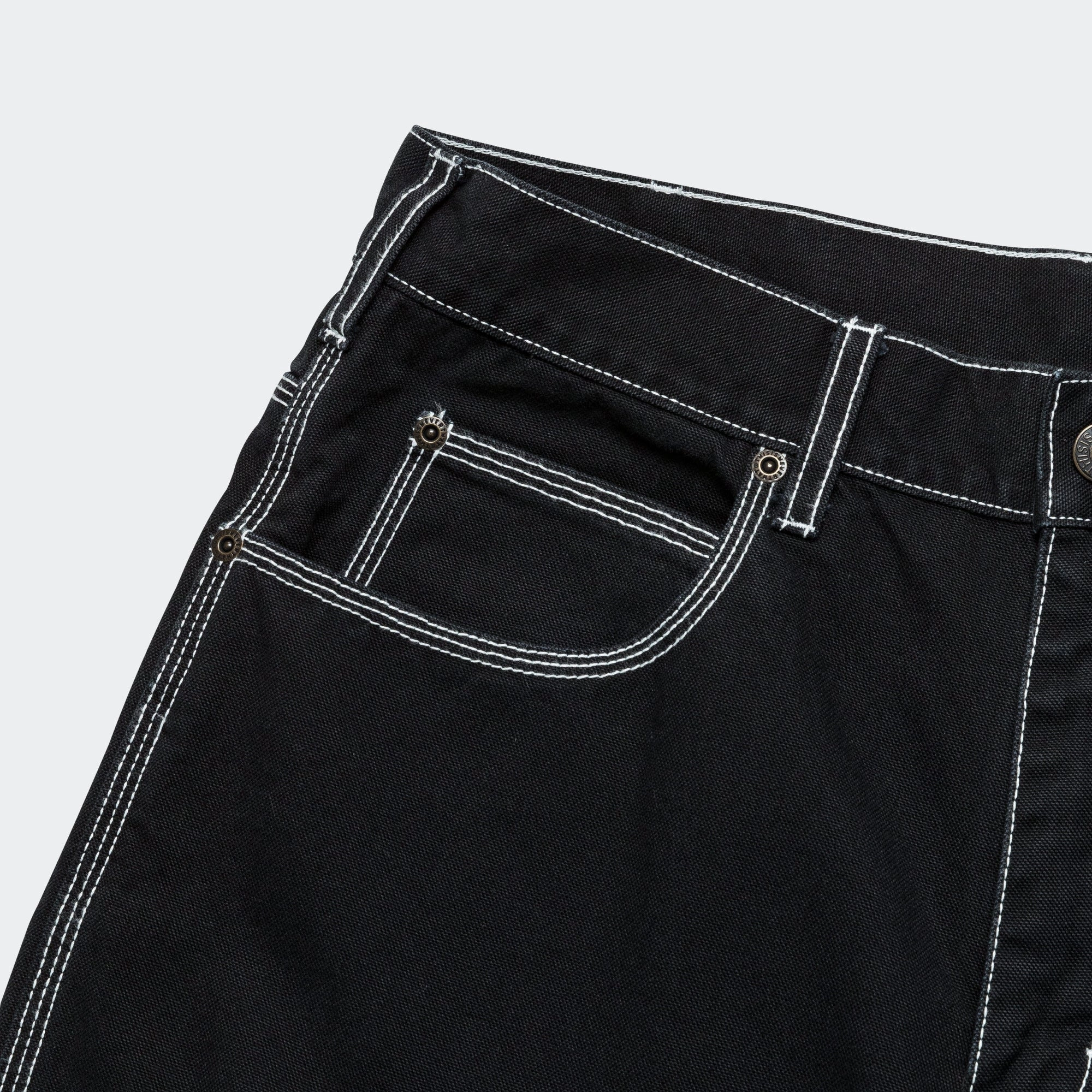 Contrast Stitch Pant - Black TaglessLabel simple design