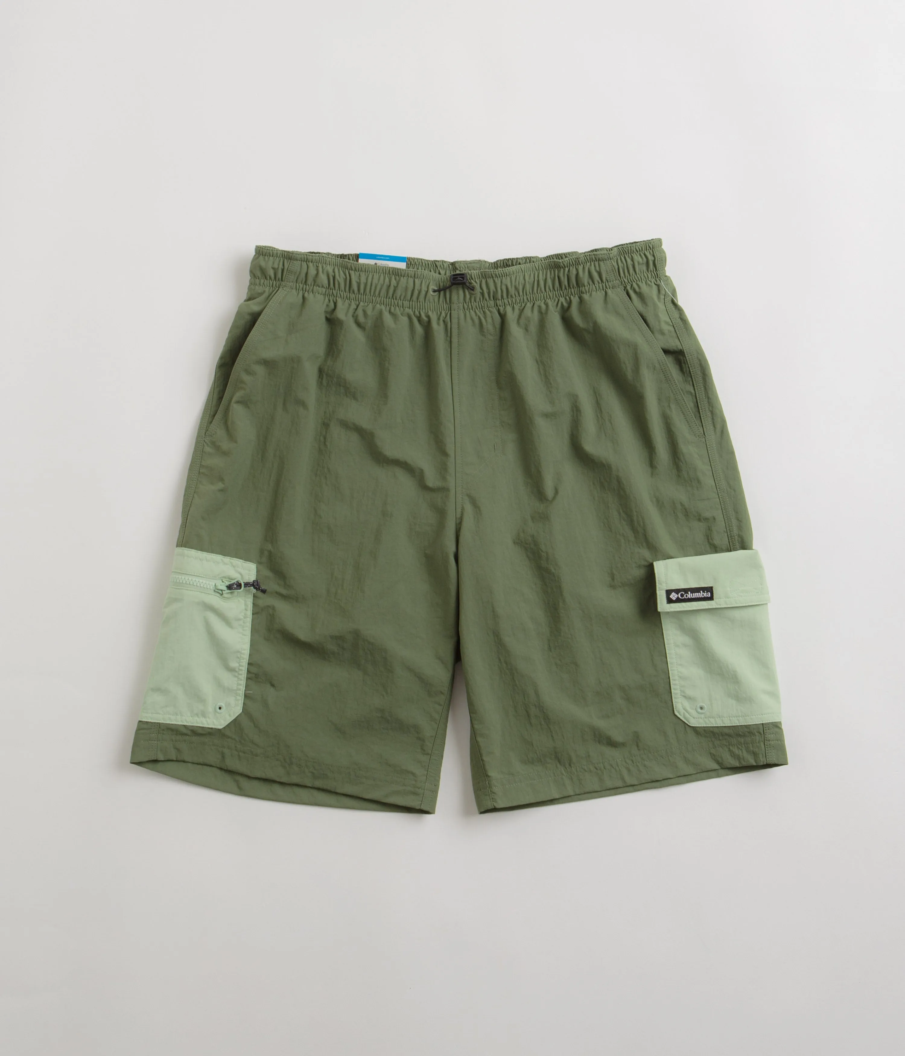Comfort Cushion Columbia Summerdry Brief 9" Shorts - Canteen / Sage Leaf