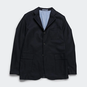 3B Jacket Flannel - Navy Outdoor Adventure Many Pockets