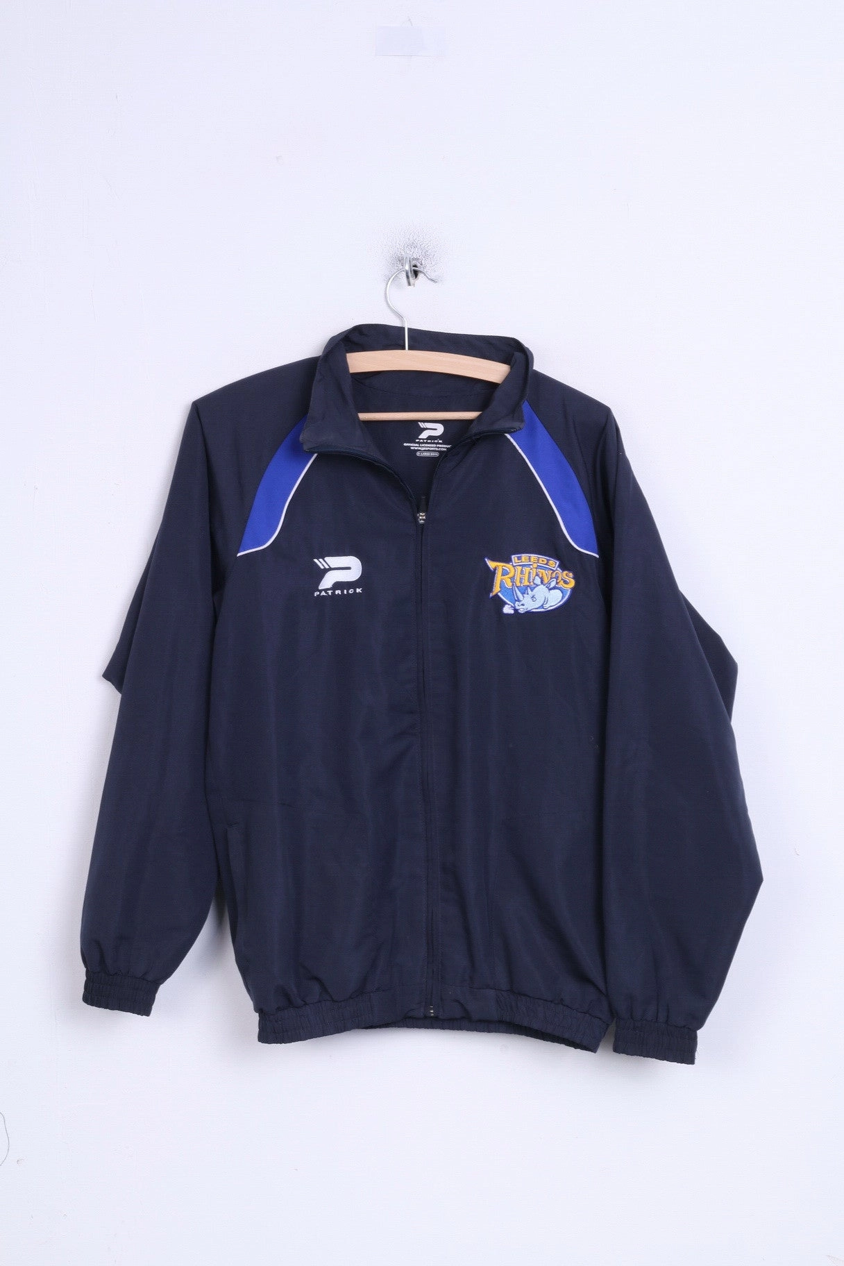 Patrick Leeds Rhinos XL Boys Track Top Jacket Sport Grenade Category Reflective Detailing