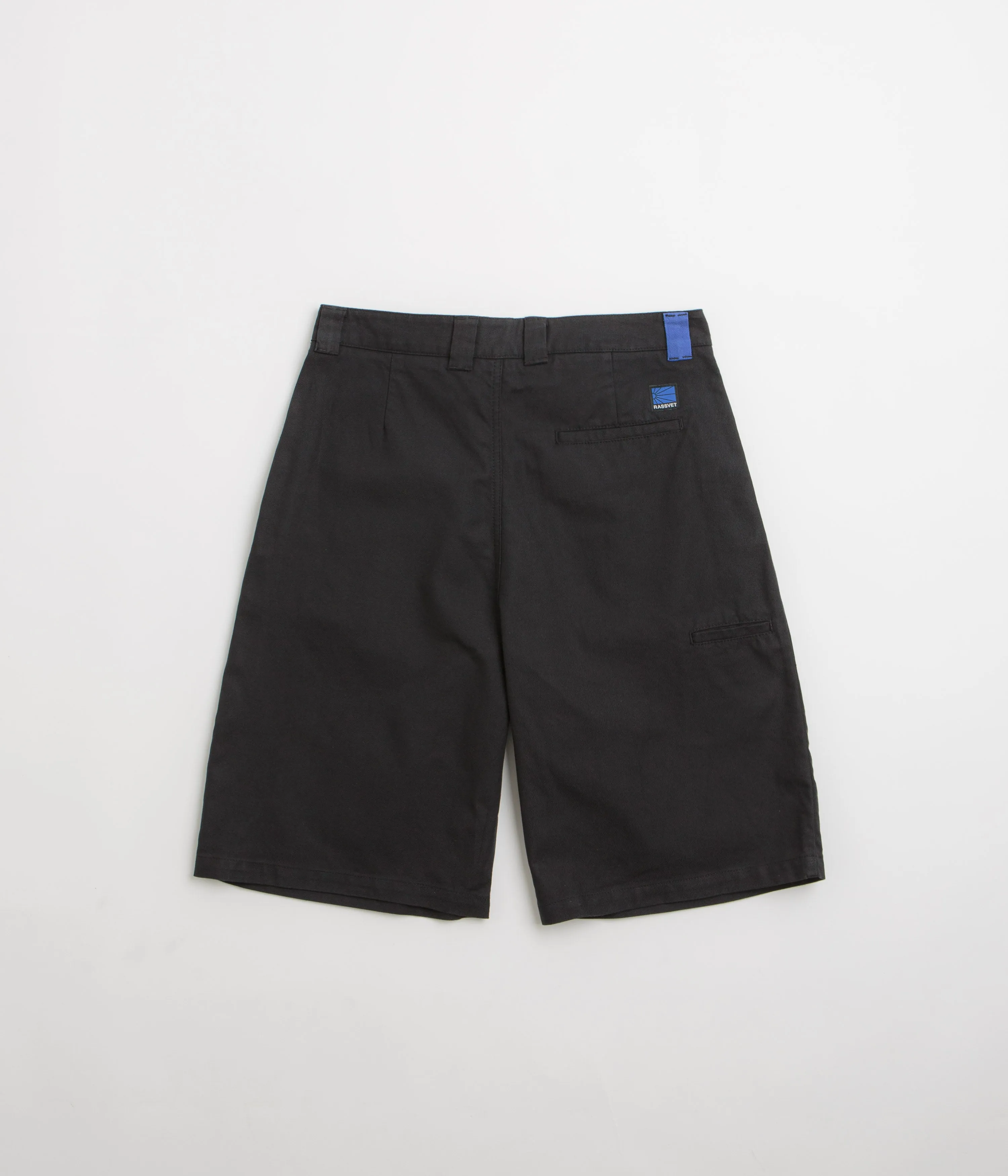 Travel Shorts Quick Access Pockets Rassvet Pleated Work Shorts - Black