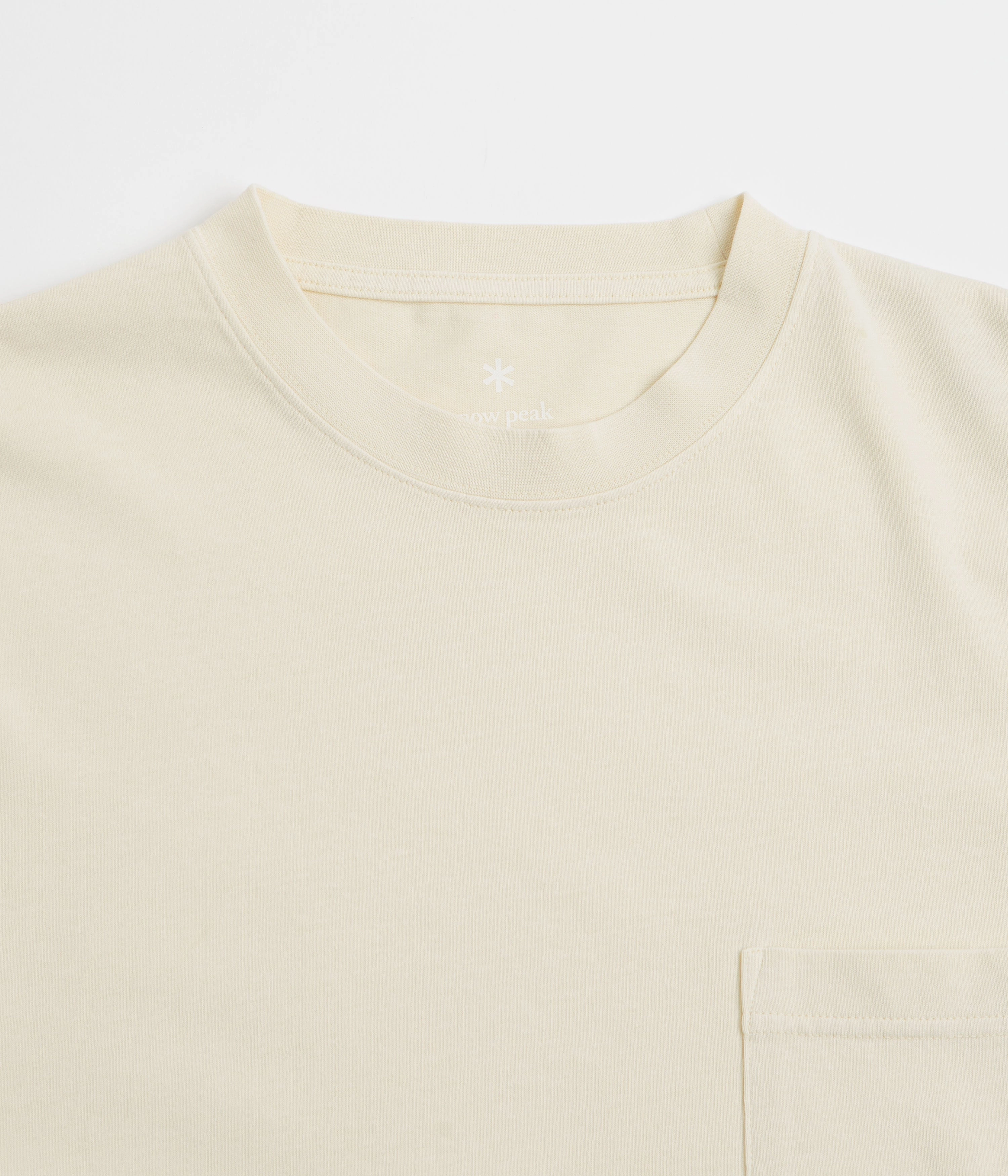 Office Wear Snow Peak Garment Dyed T-Shirt - Ivory
