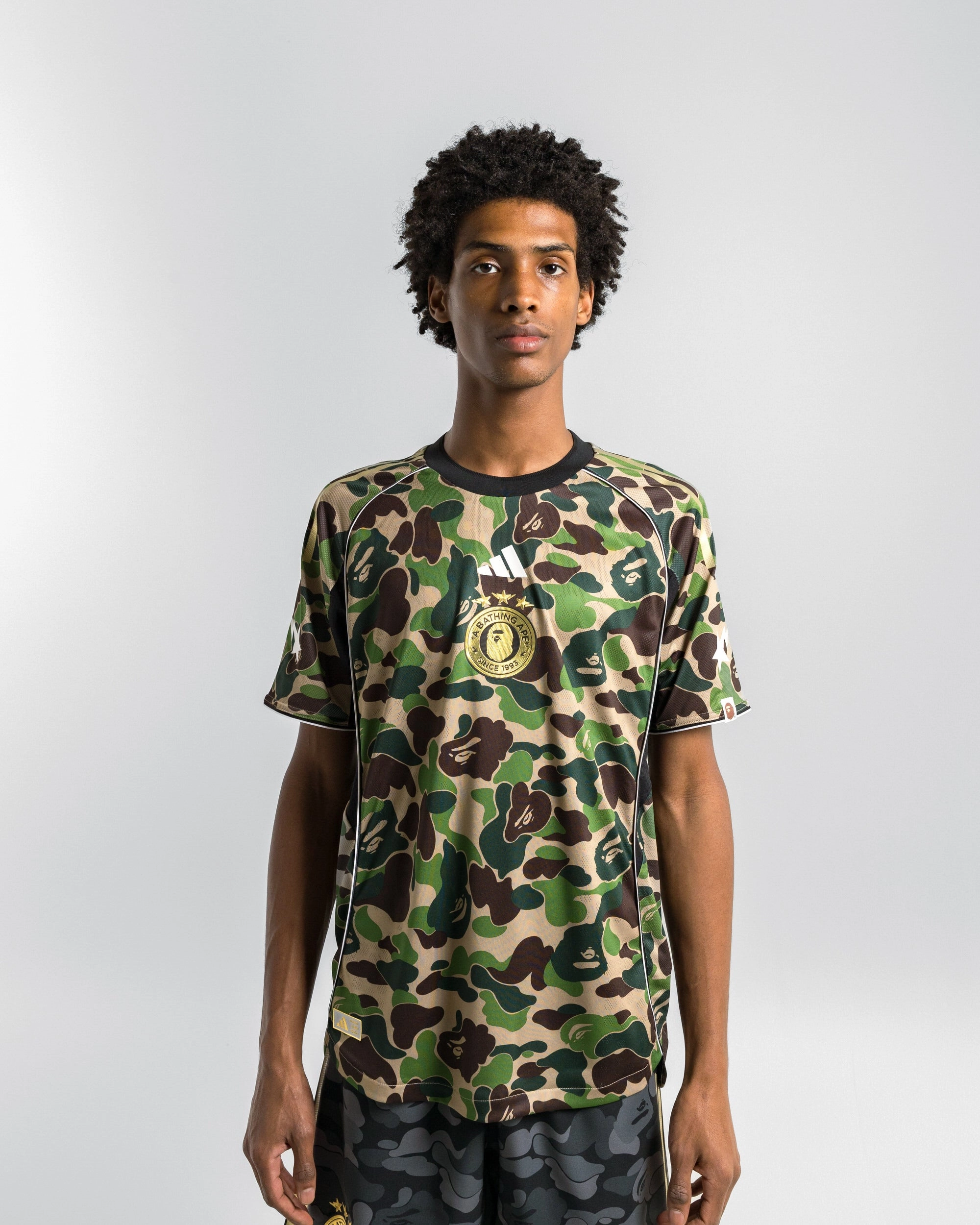 Edgy Football Jersey x BAPE - Green ABC Camo