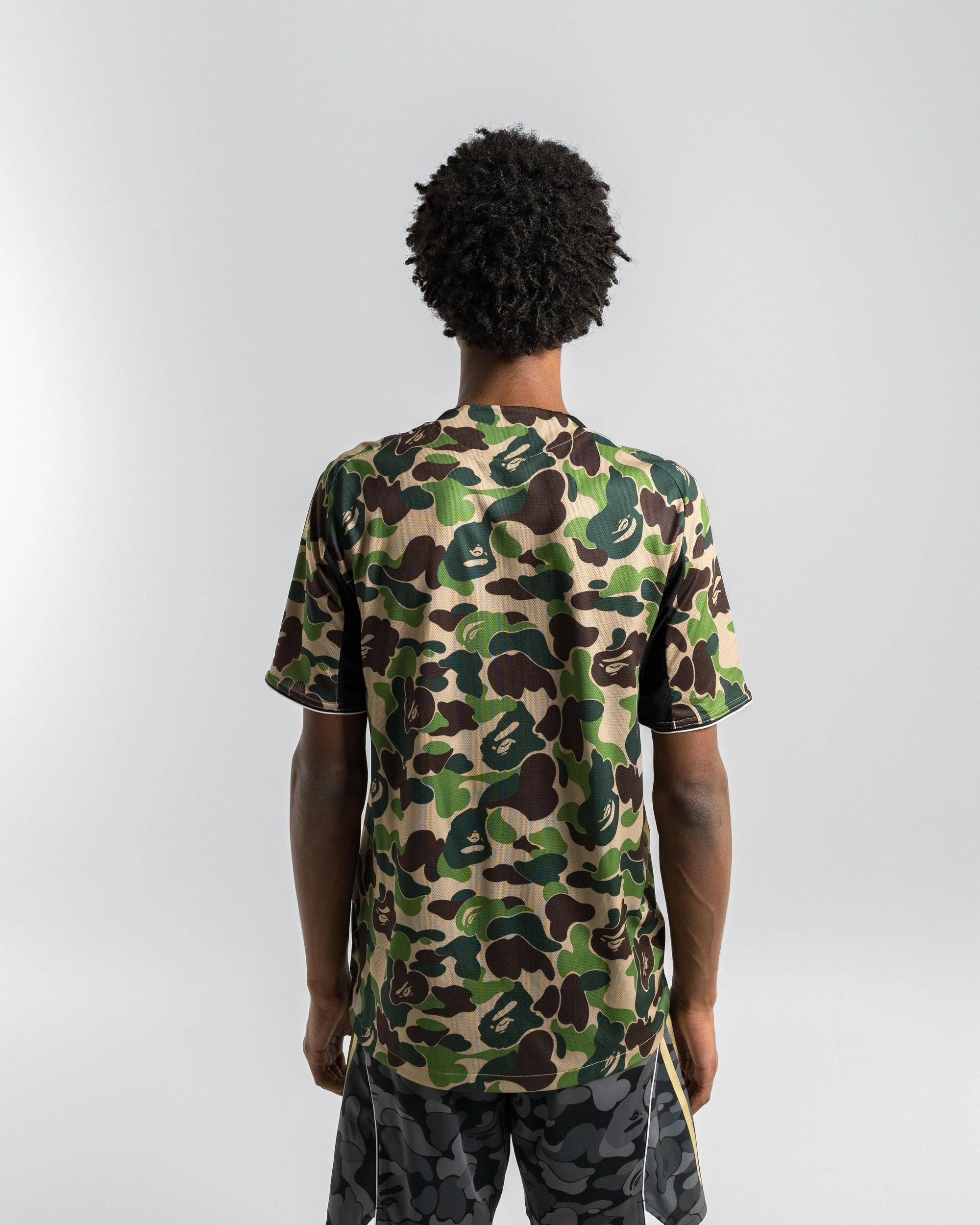 Eco Certified Fiber Tight Fit Football Jersey x BAPE - Green ABC Camo