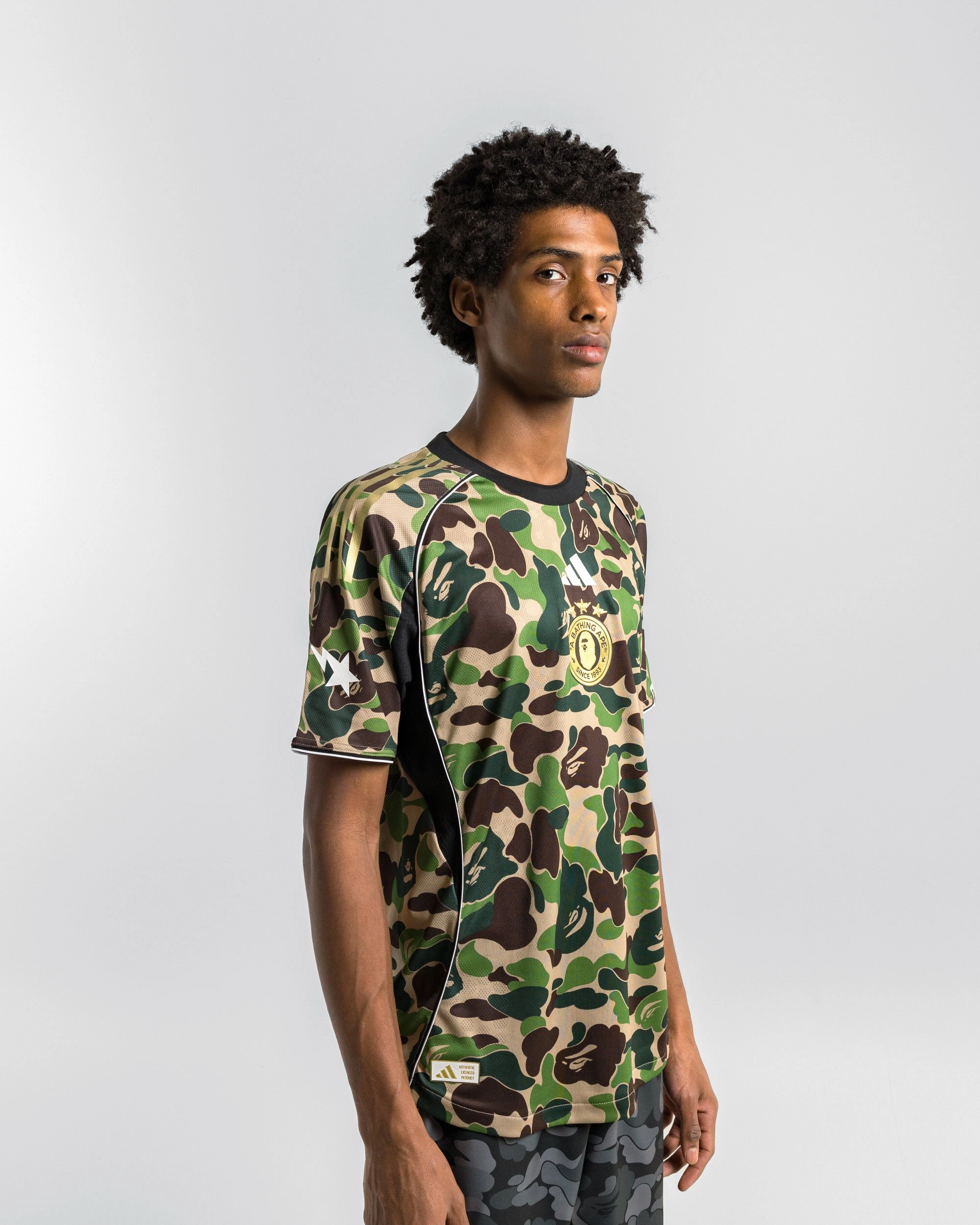 Football Jersey x BAPE - Green ABC Camo Oversized Cut