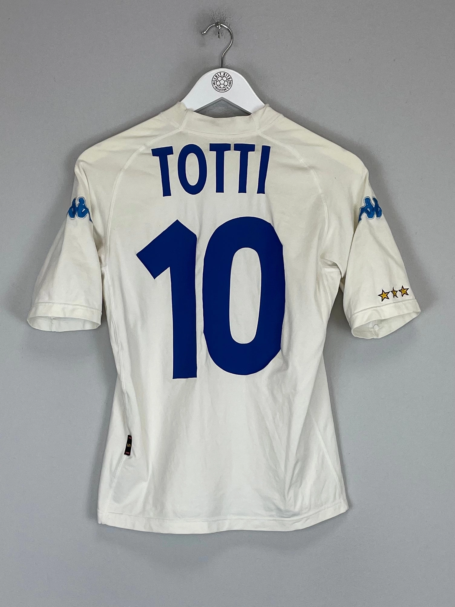 2000/01 ITALY TOTTI #10 AWAY SHIRT (S) KAPPA Anti Slip Inner Grip
