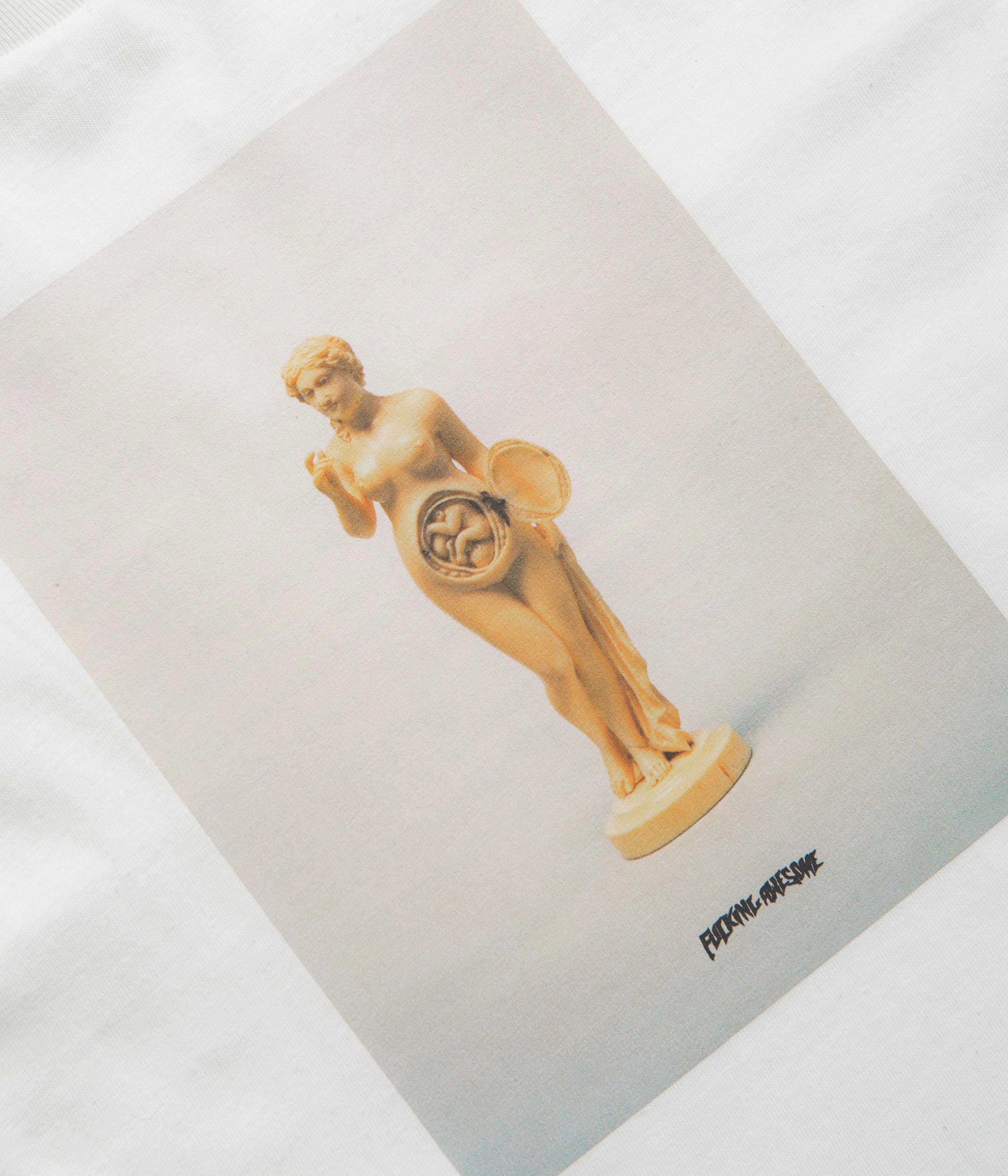 Fucking Awesome 2025 Statue T-Shirt - White Timeless Wear Moisture Control Fabric