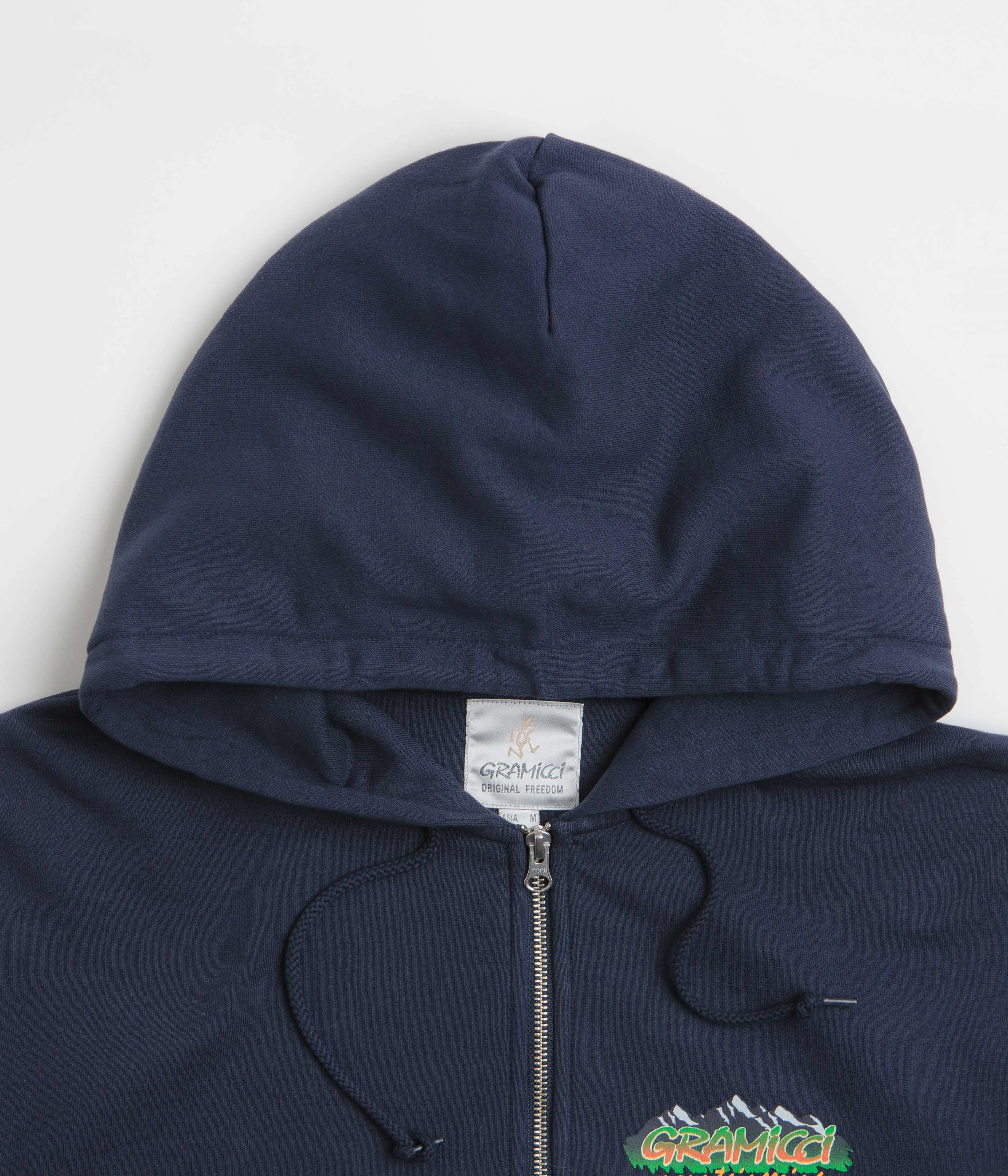 Silkiness Streetwear Gramicci Mountaineering Zip Hoodie - Navy