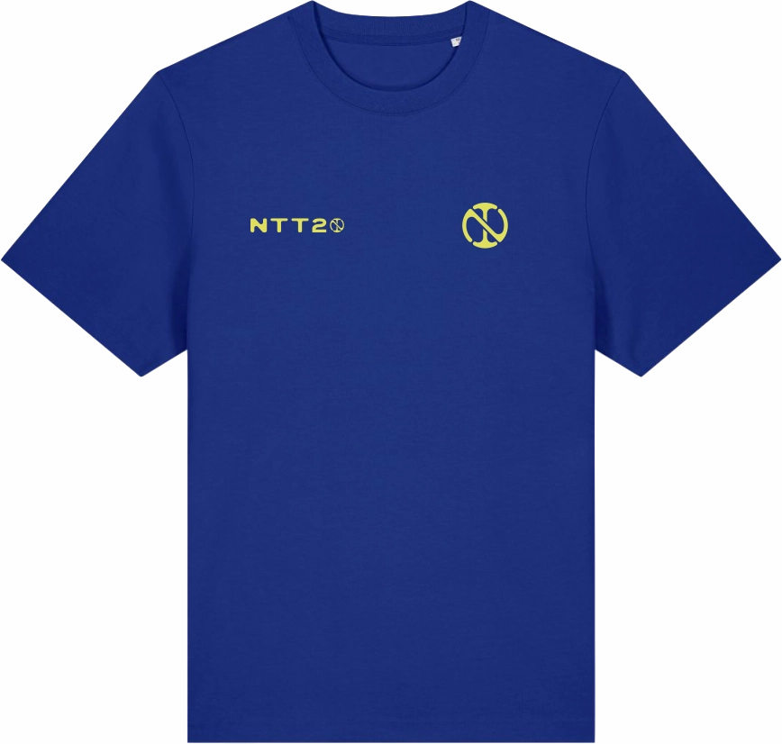NTT20 Heavy Organic Tee - Blue Embroidered