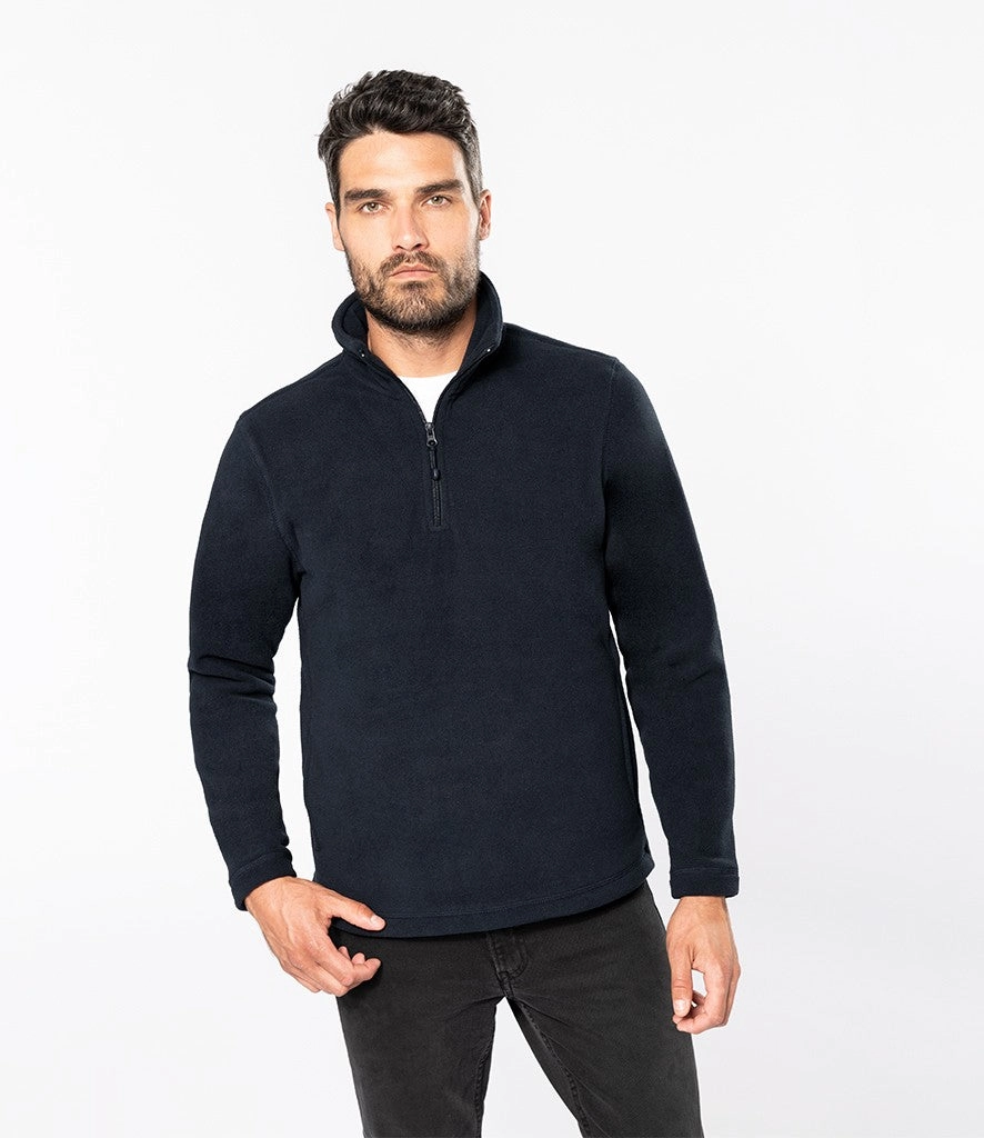 Layer Focus Enzo Quarter Zip Fleece | BLACK