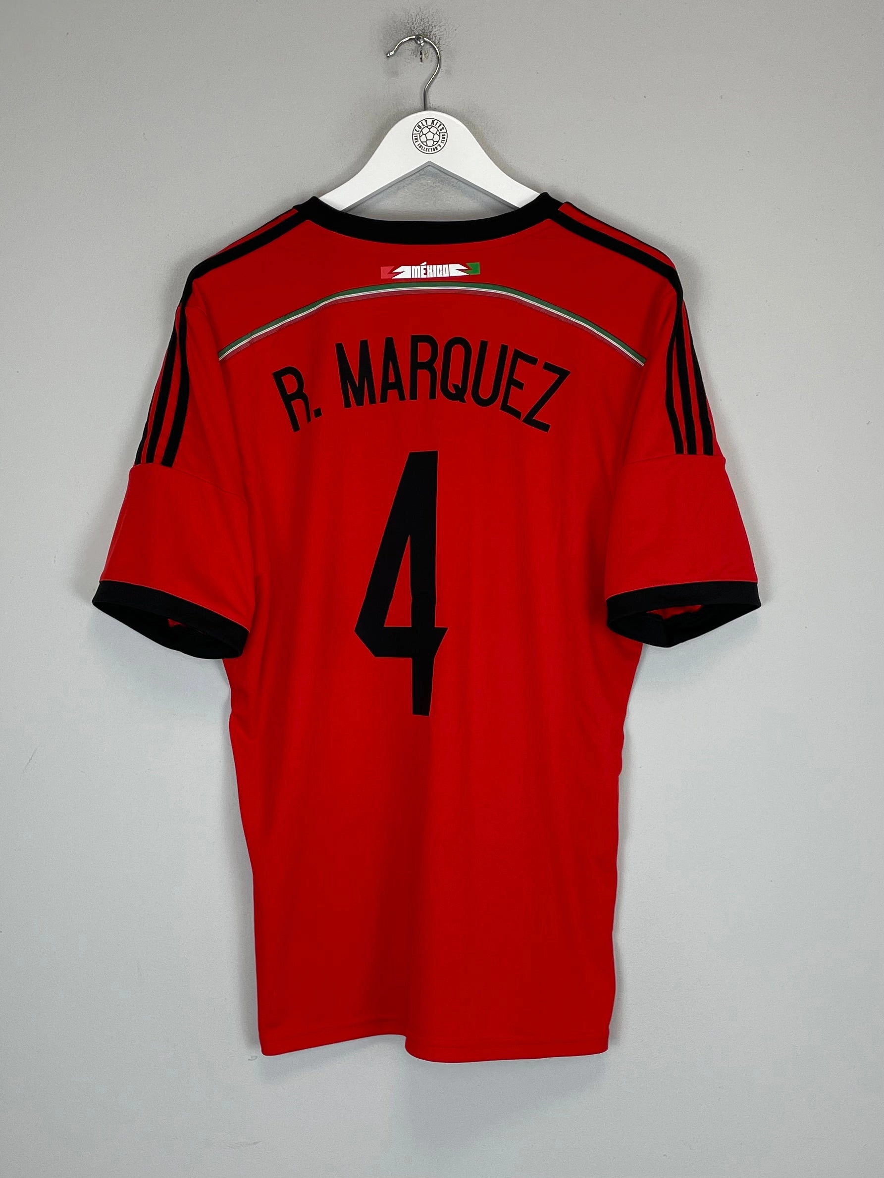 Silky Smooth 2014/15 MEXICO R.MARQUEZ #4 AWAY SHIRT (M) ADIDAS
