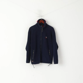 Sprayway Men S Fleece Top Navy Vintage Activewear Outdoor Sweatshirt Top lace accents Performance Ready