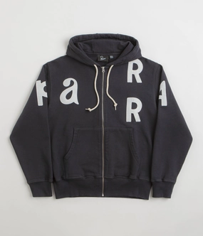 by Parra Word Salad Full Zip Hoodie - Dark Navy Athlete Favorite