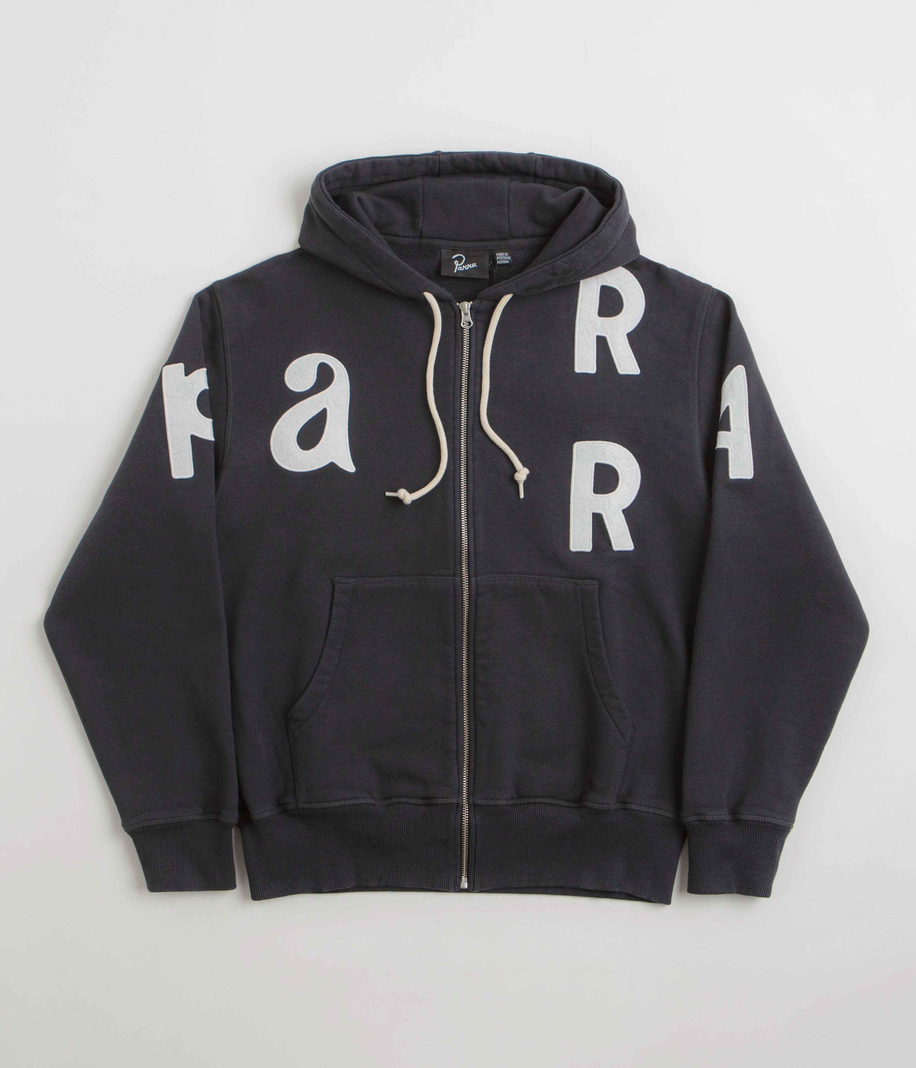 by Parra Word Salad Full Zip Hoodie - Dark Navy Athlete Favorite