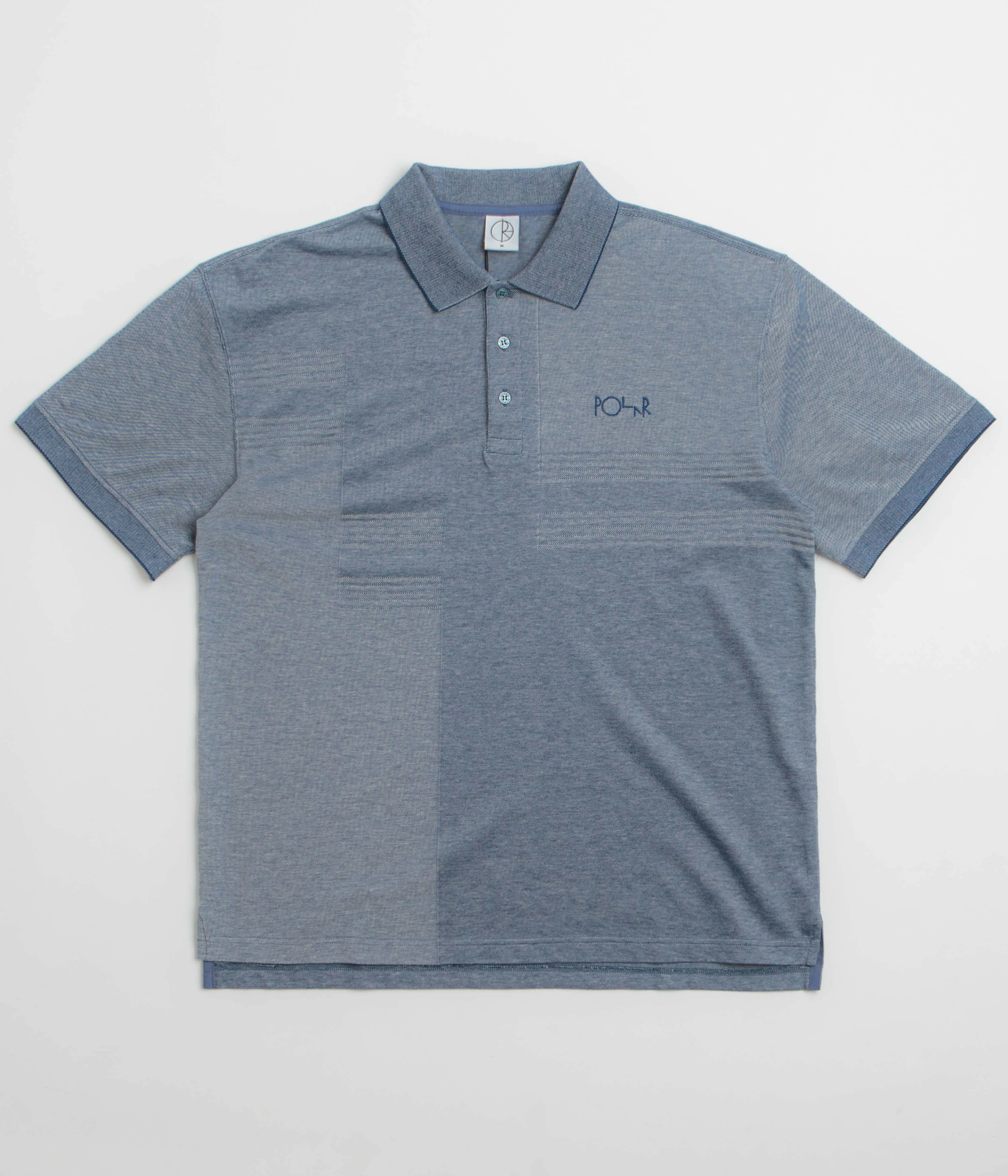 Polar Pique Surf Polo Shirt - Heather Blue Sophisticated Elegance
